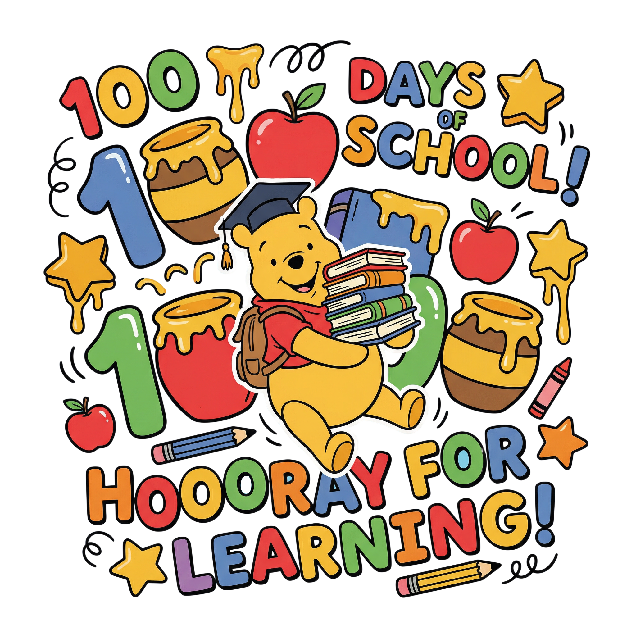 Hundred Days Learning Celebration DTF Transfer