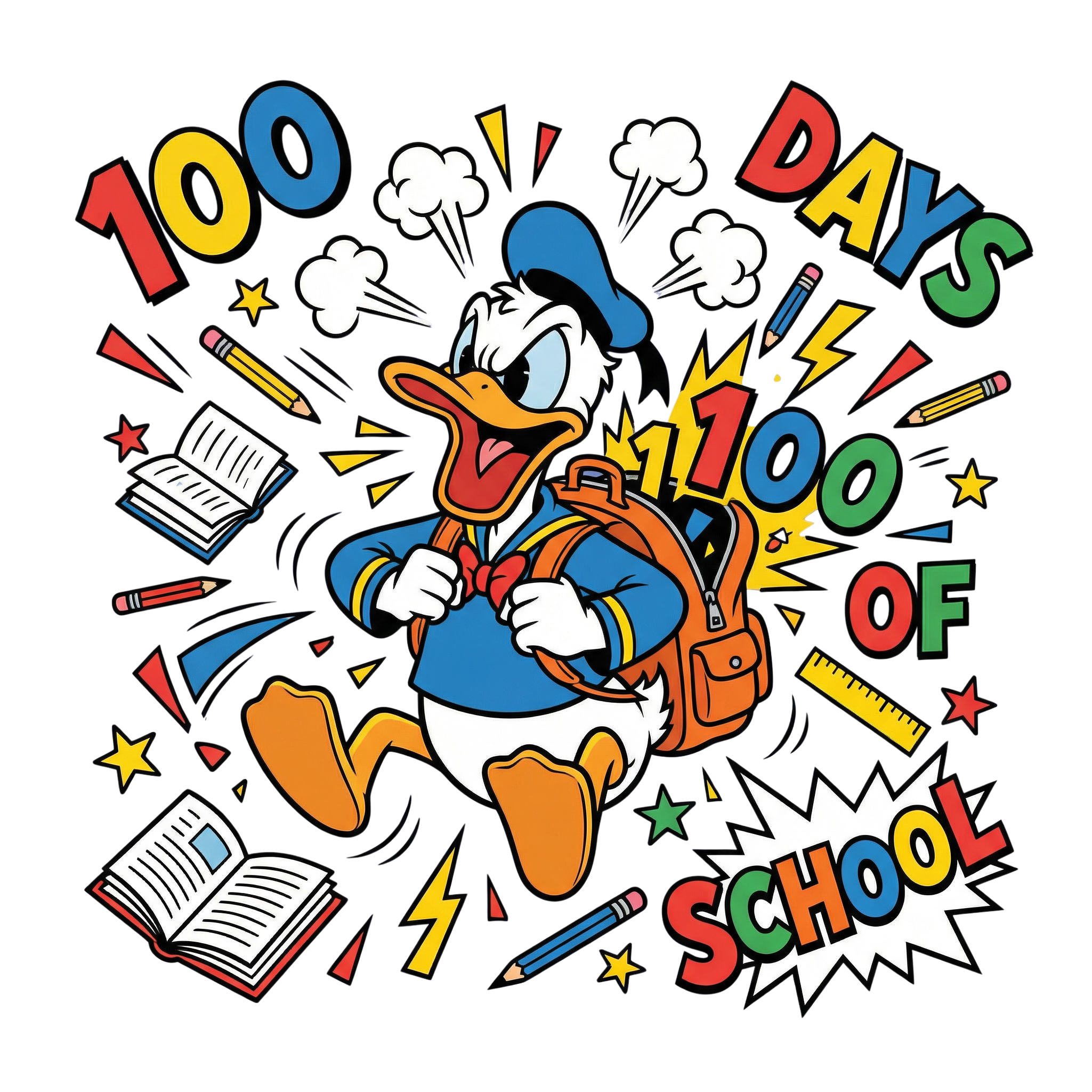 Hundred Days School Journey DTF Transfer