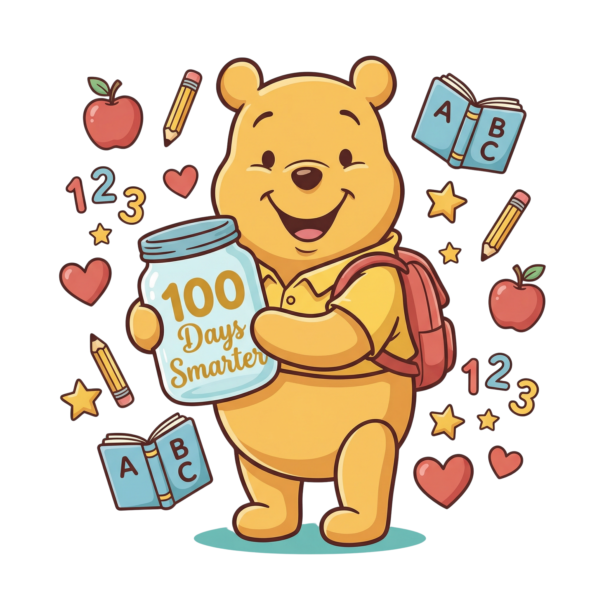 Hundred Days Smarter Learning DTF Transfer