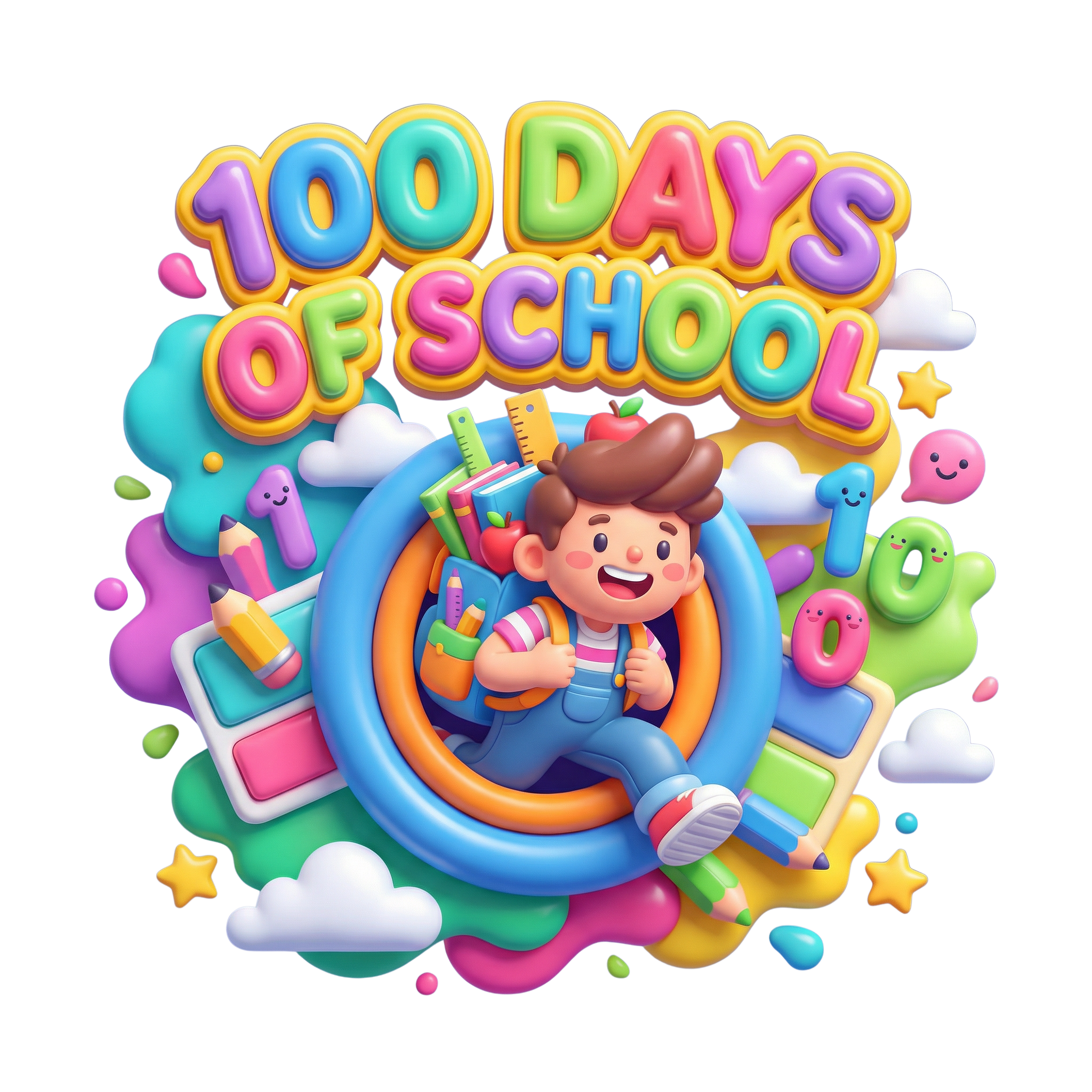 Hundred Days Happy Student Celebration DTF Transfer