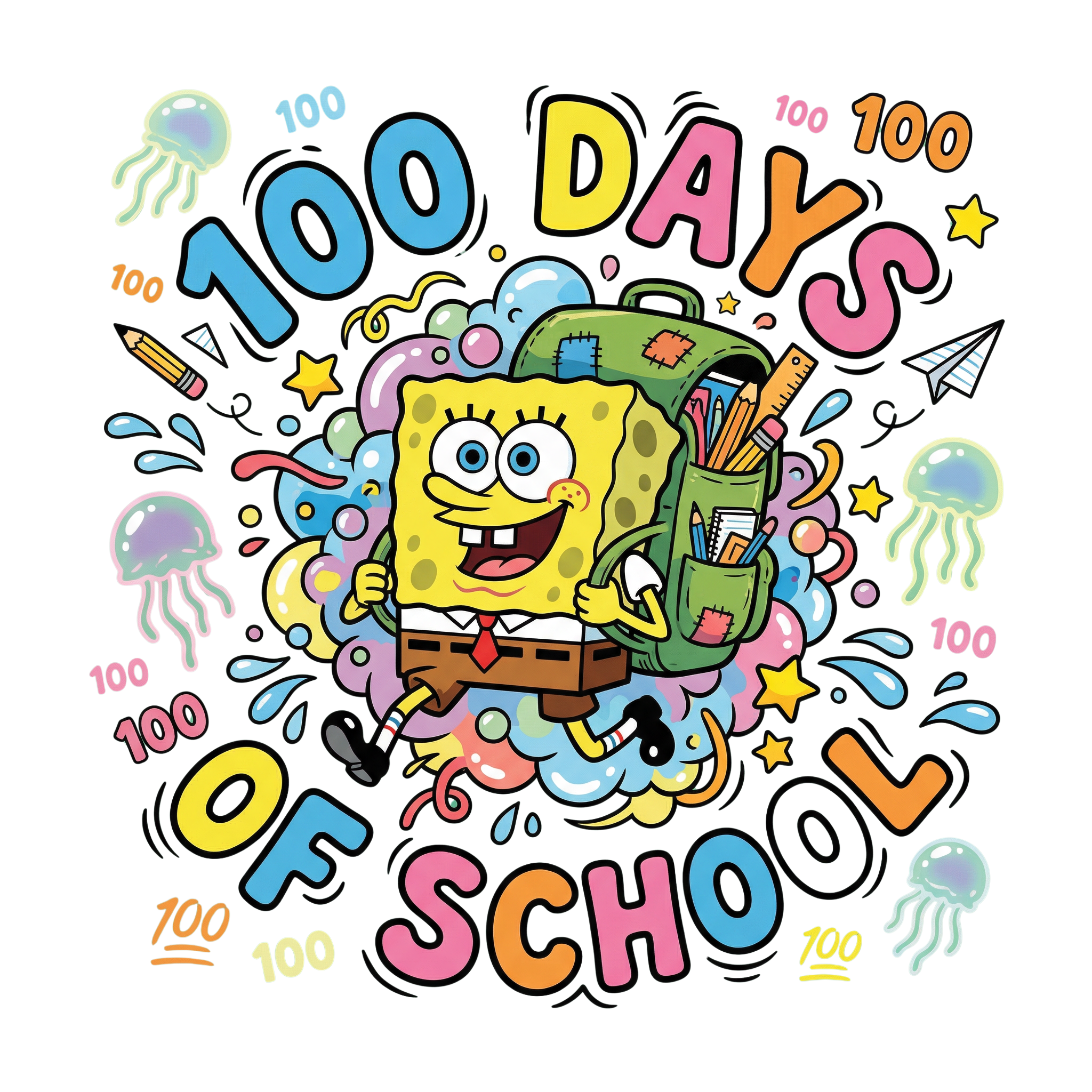 Hundred Days Undersea School Adventure DTF Transfer