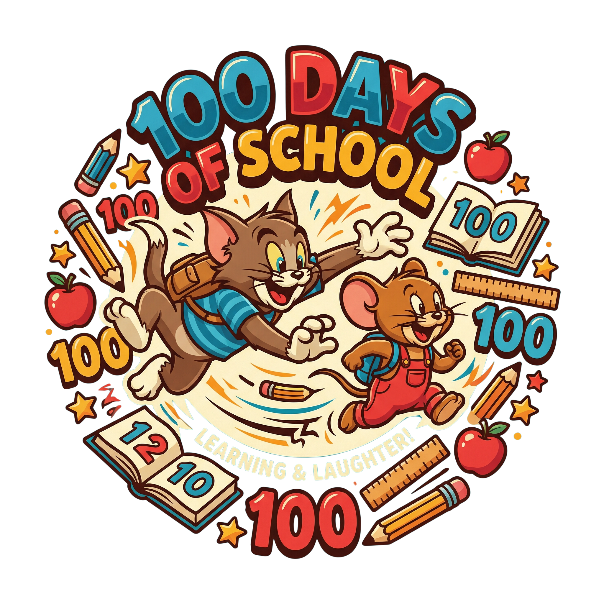 Hundred Days Learning And Laughter DTF Transfer