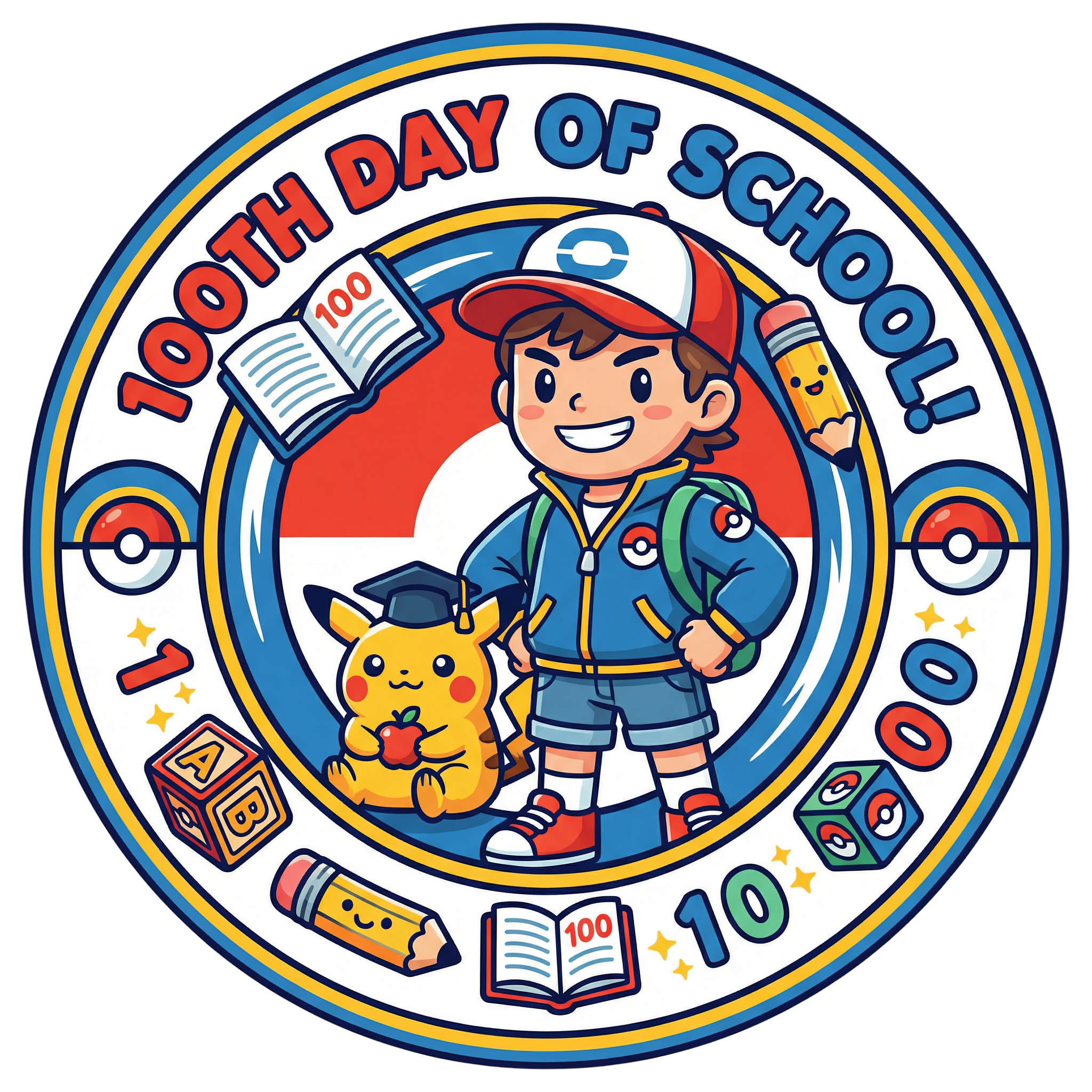 Hundred Days School Adventure Champion DTF Transfer