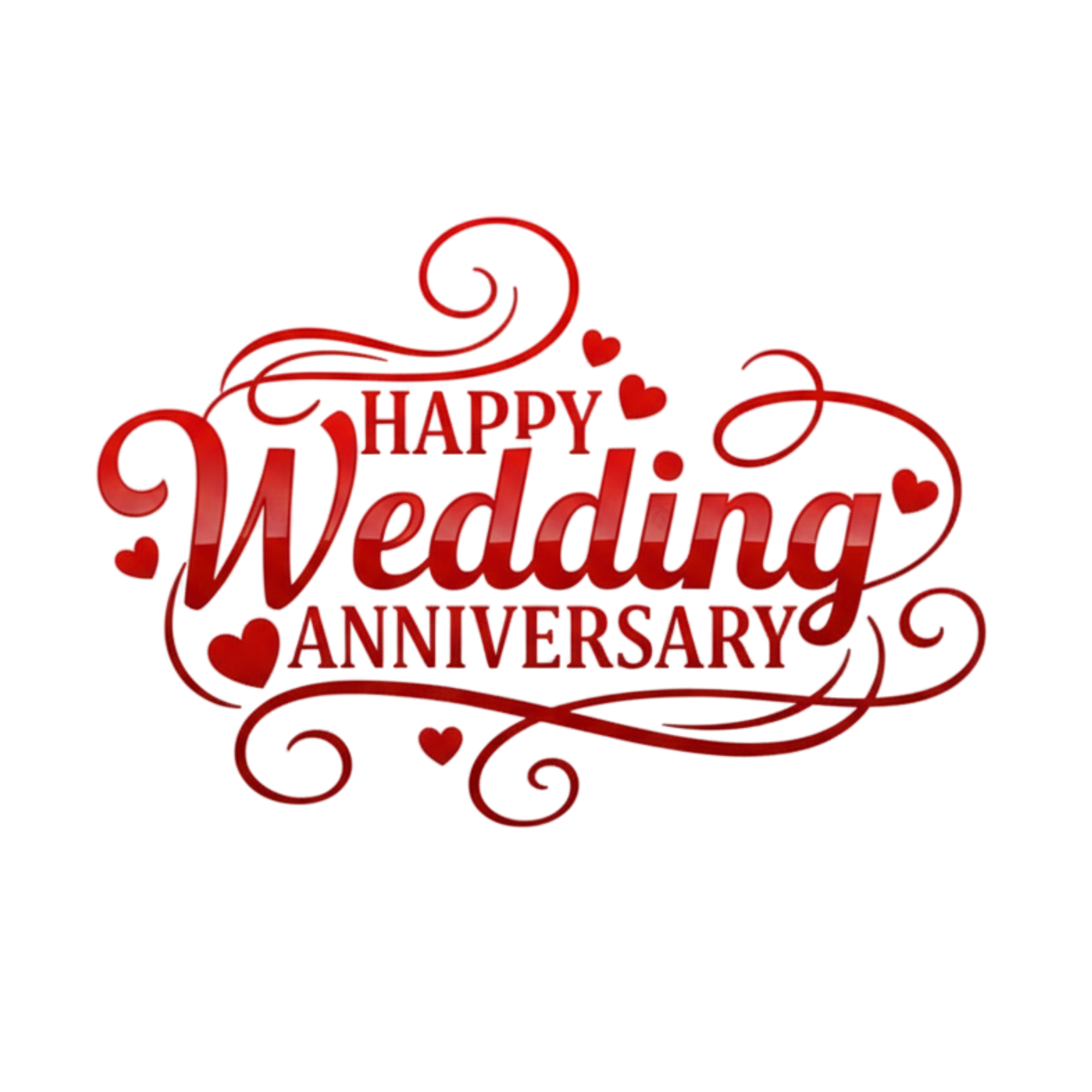 Romantic Wedding Anniversary DTF Transfer