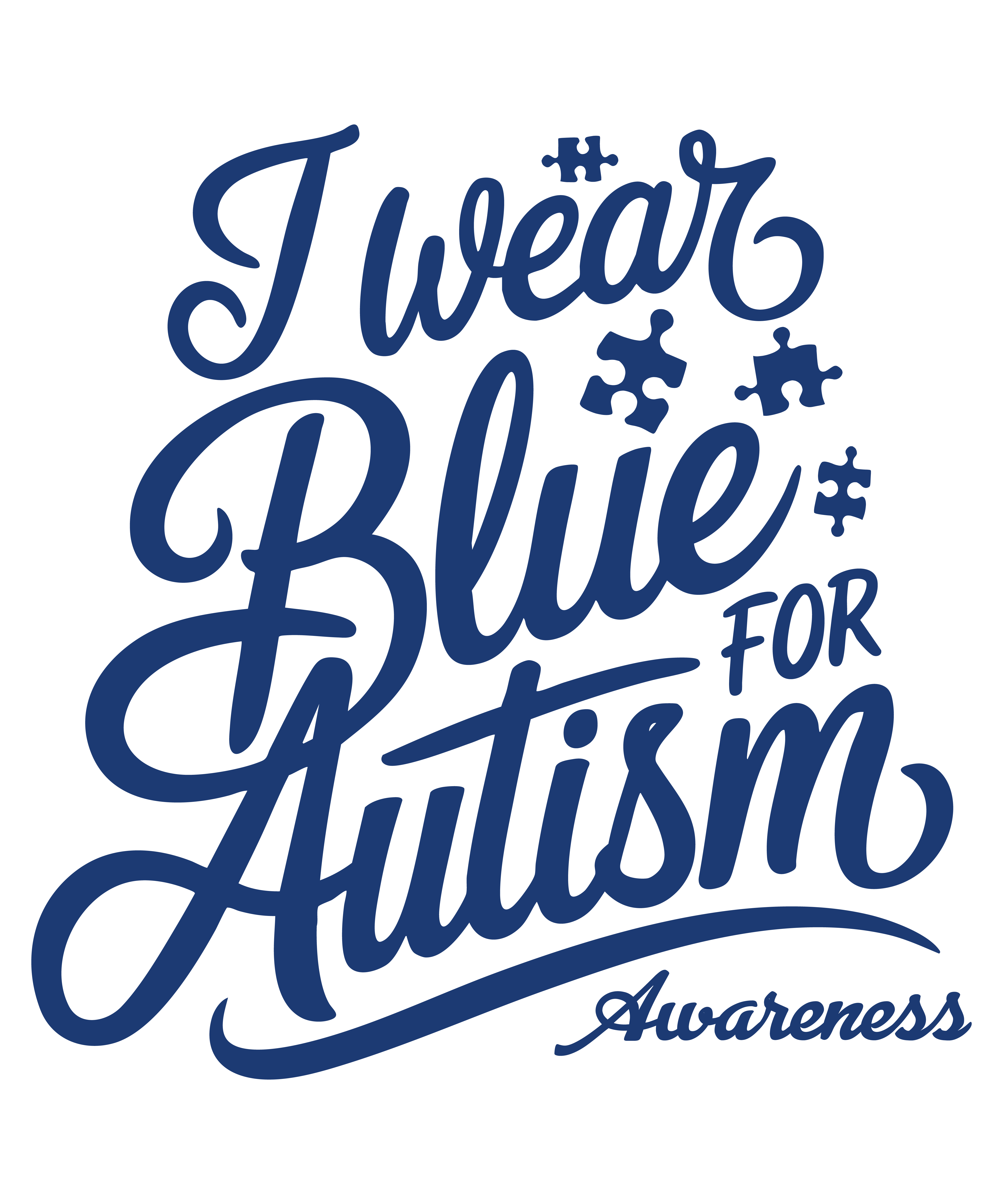 Autism Awareness Puzzle Support DTF Transfer