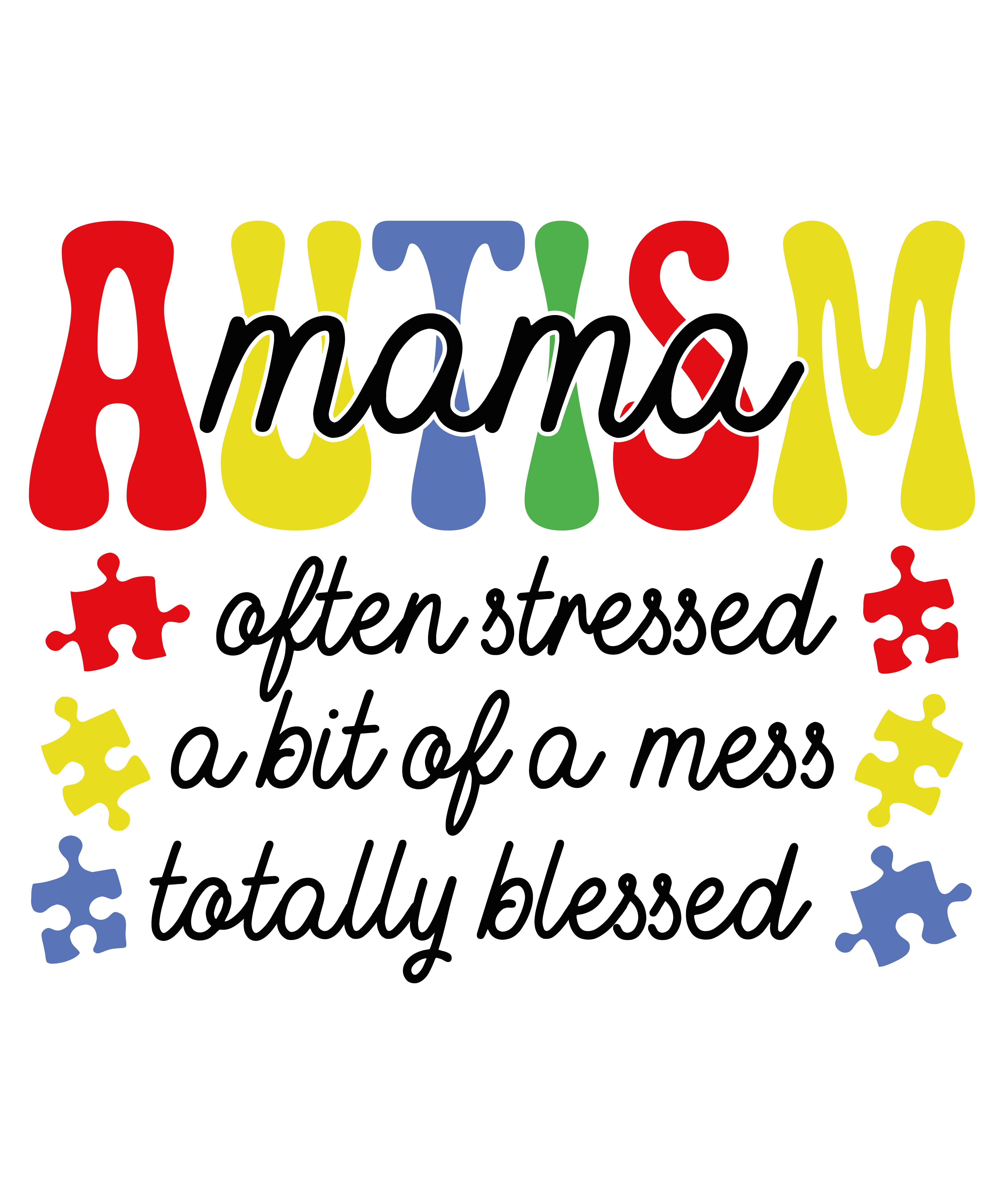 Autism Mama DTF Transfer