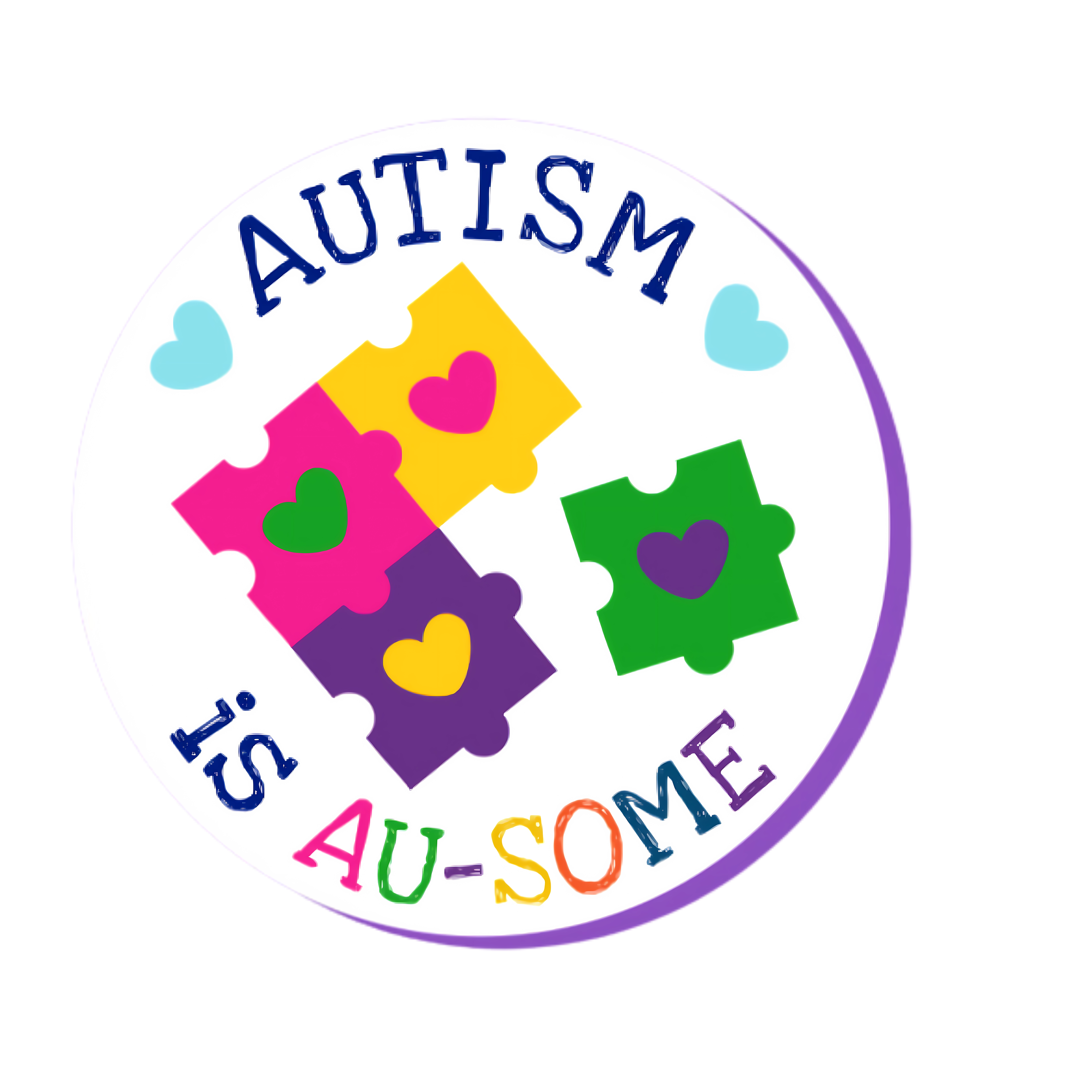 Autism Is Awesome Puzzle Badge DTF Transfer
