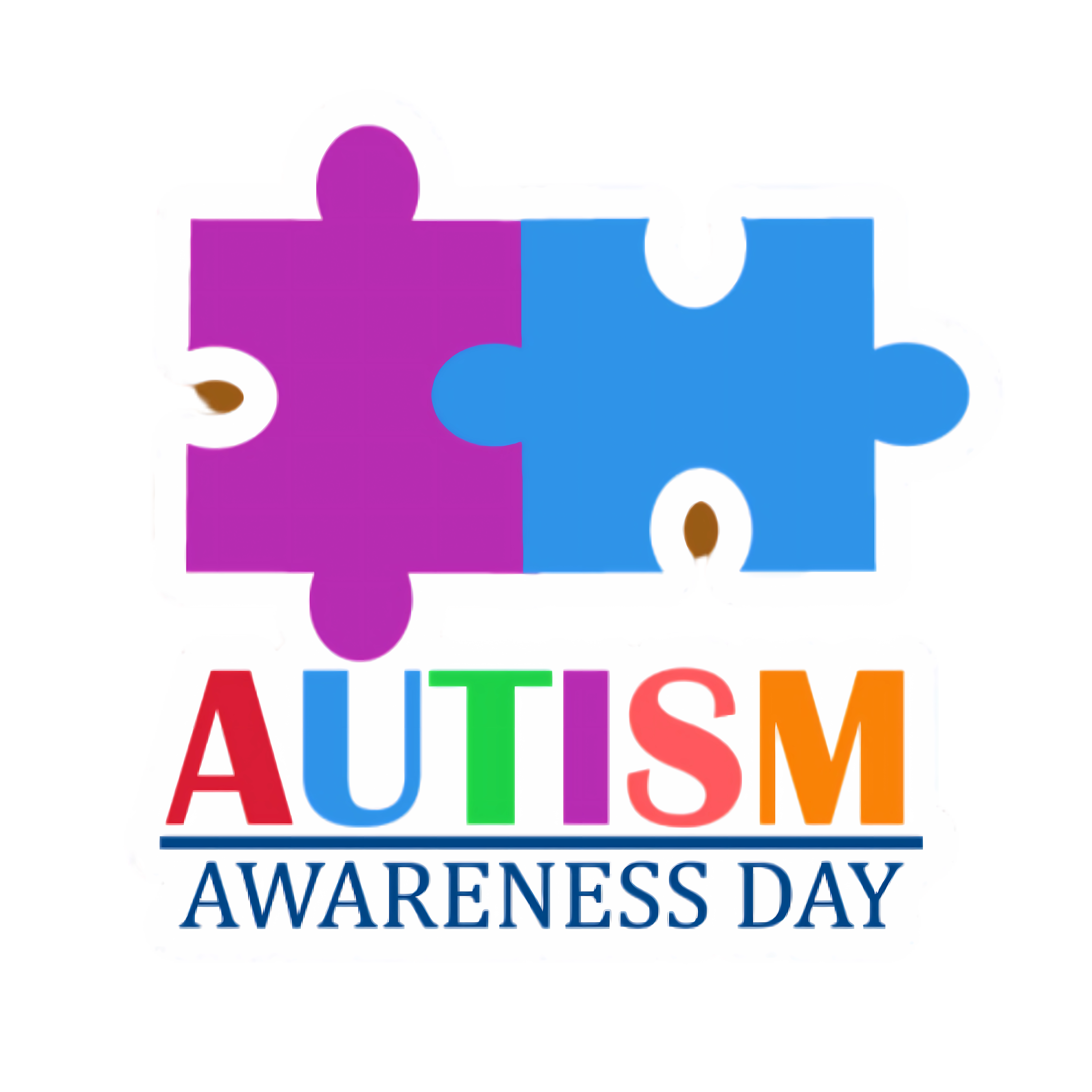 Autism Awareness Puzzle Badge DTF Transfer
