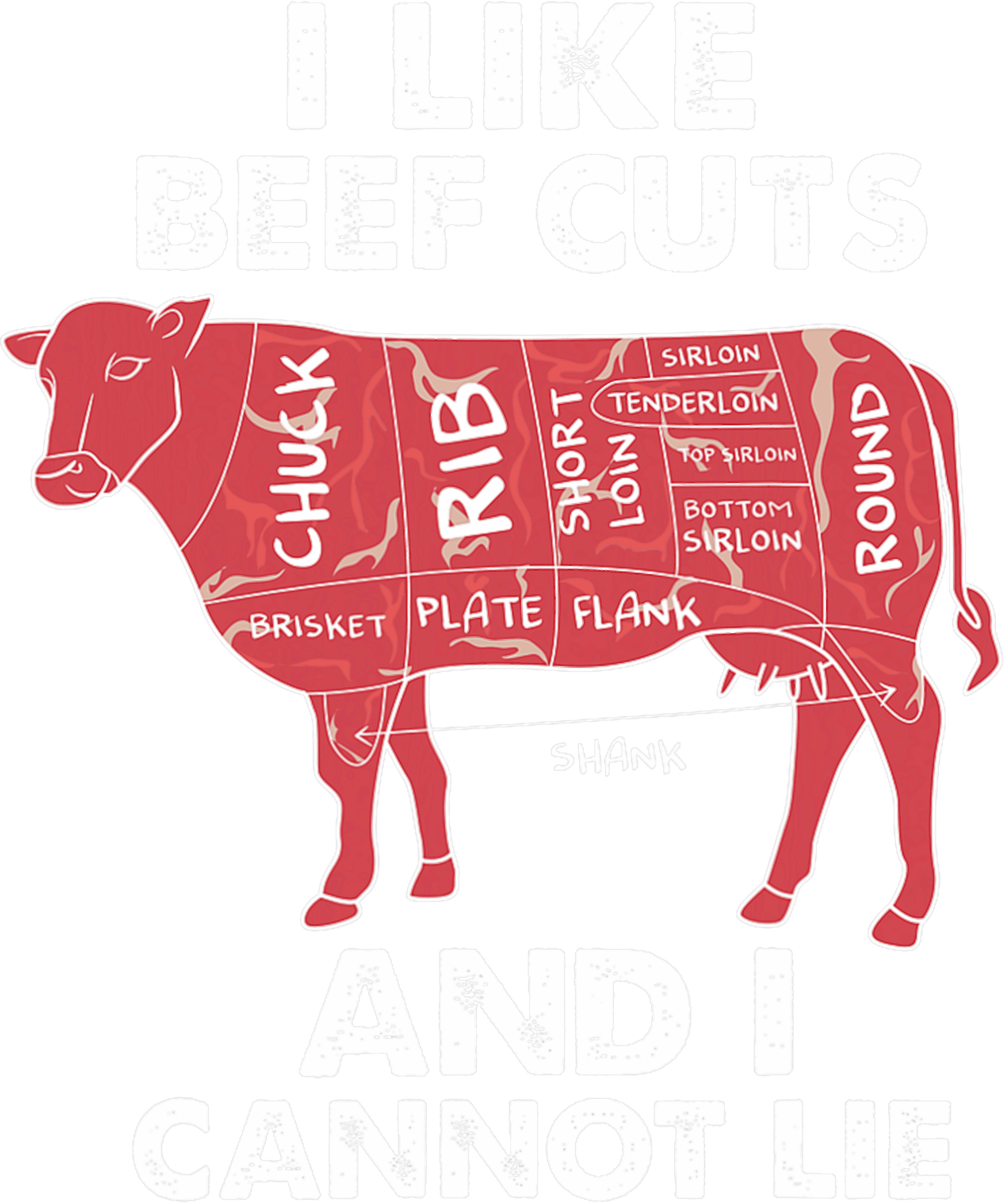 I Like Beef Cuts And I Cannot Lie DTF Transfer