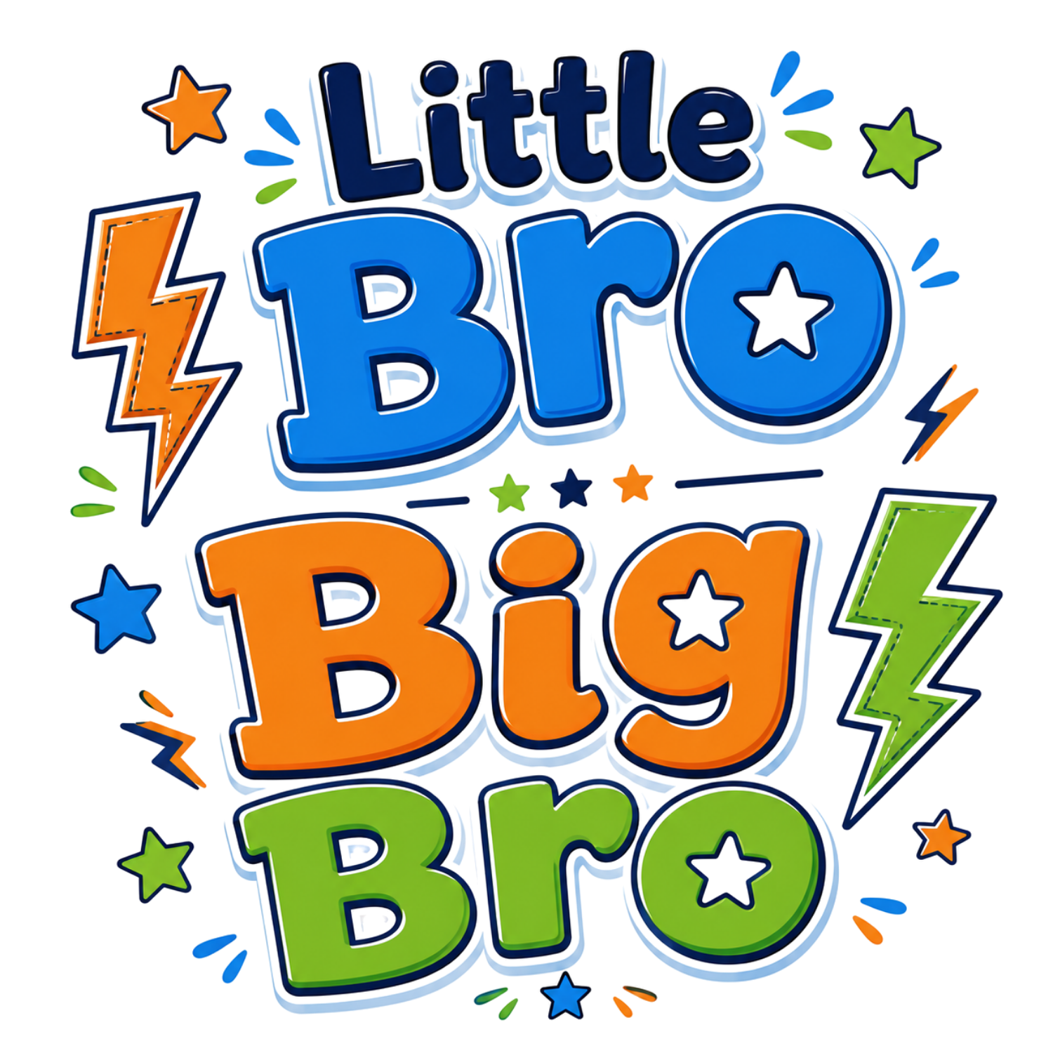 Little Bro Big Personality DTF Transfer