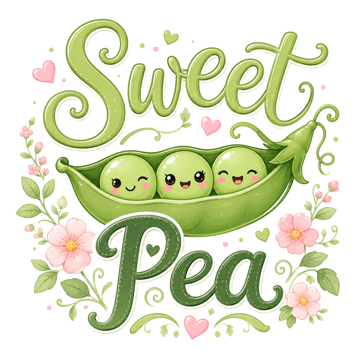 Sweet Pea Baby DTF Transfer