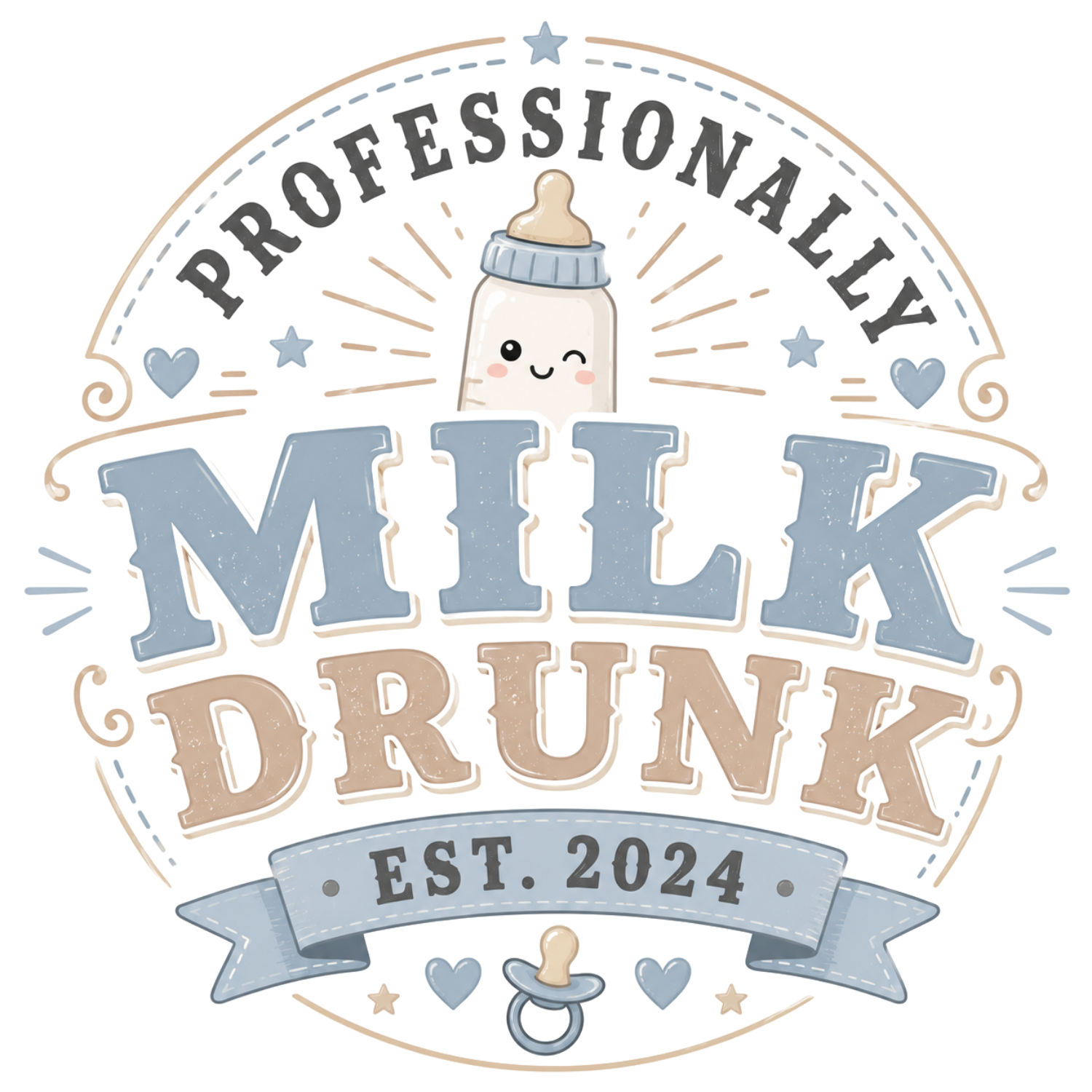 Professional Milk Drinker DTF Transfer