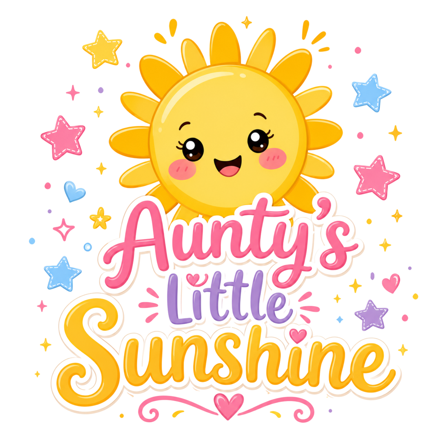 Auntie Little Sunshine DTF Transfer