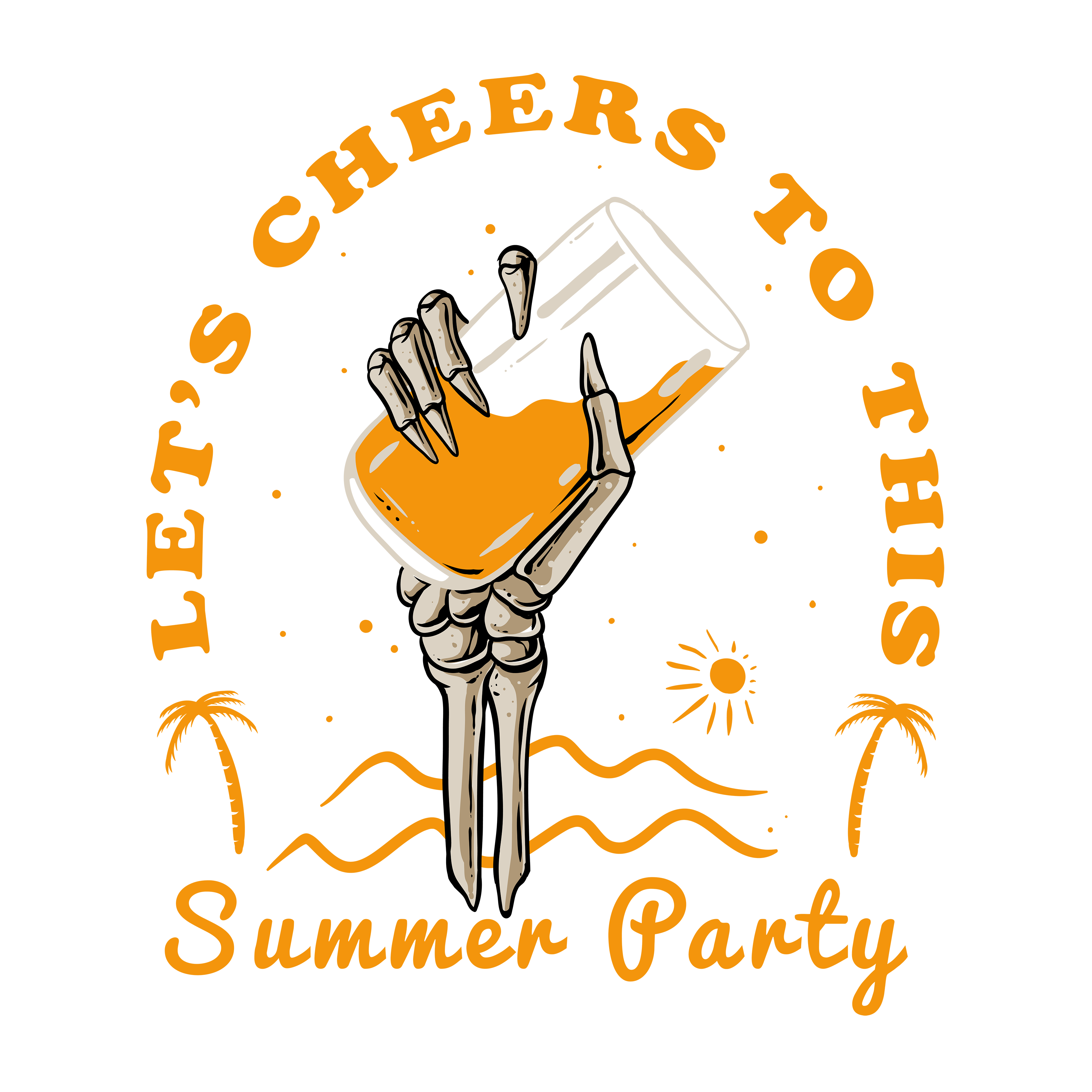 Summer Beer Party DTF Transfer