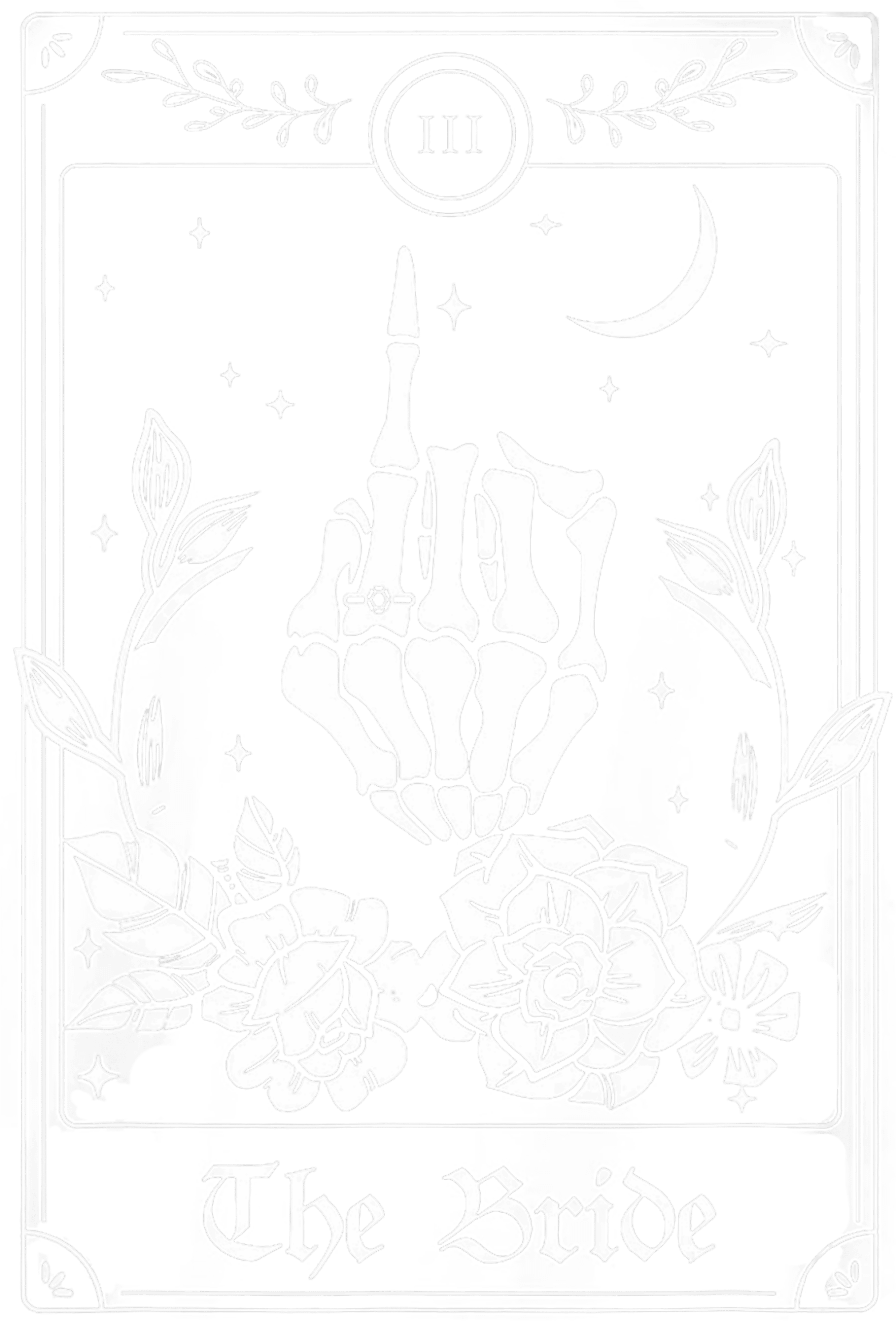 The Bride Tarot Card DTF Transfer
