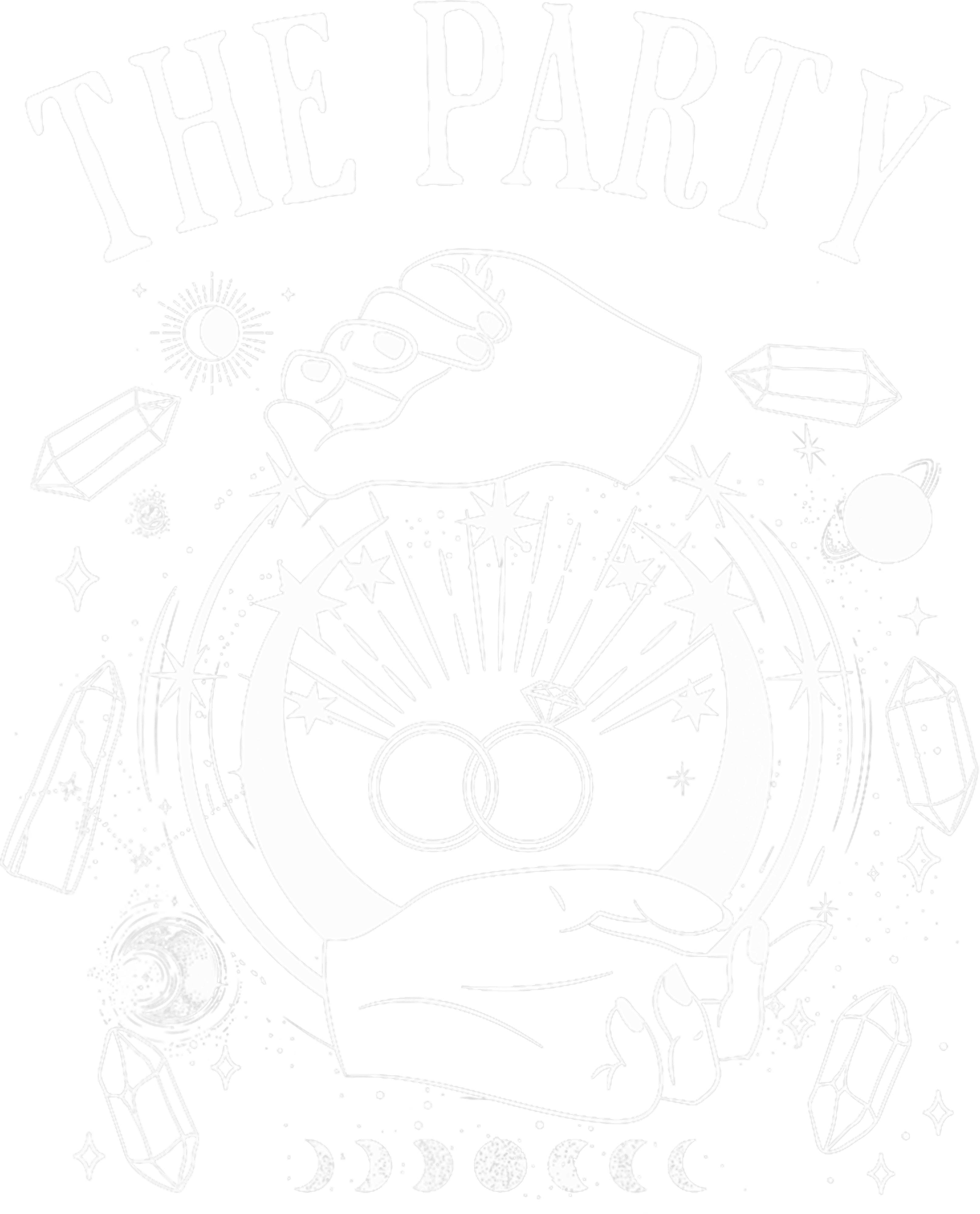 The Party Crystal Ball DTF Transfer