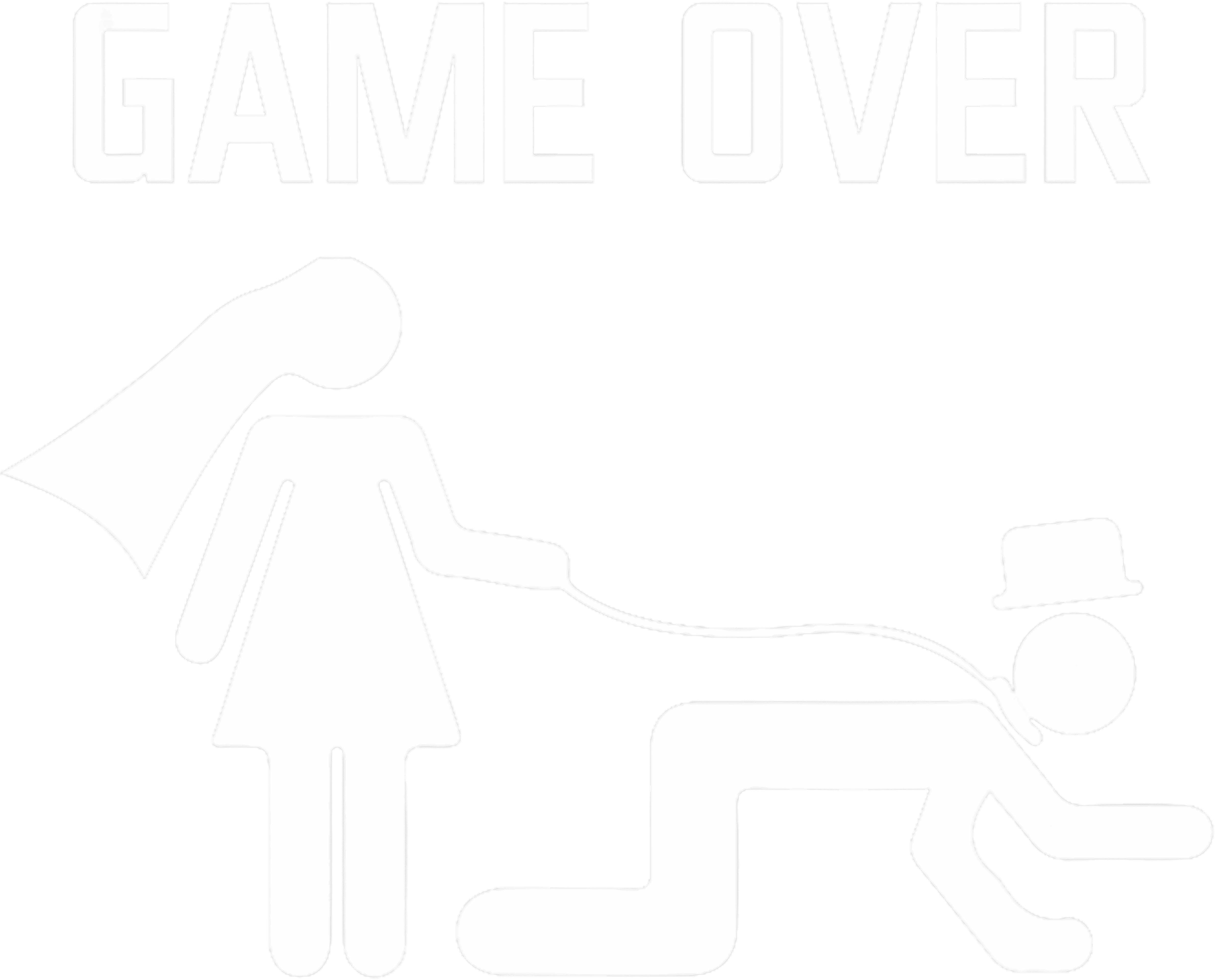 Game Over Funny Bachelorette DTF Transfer