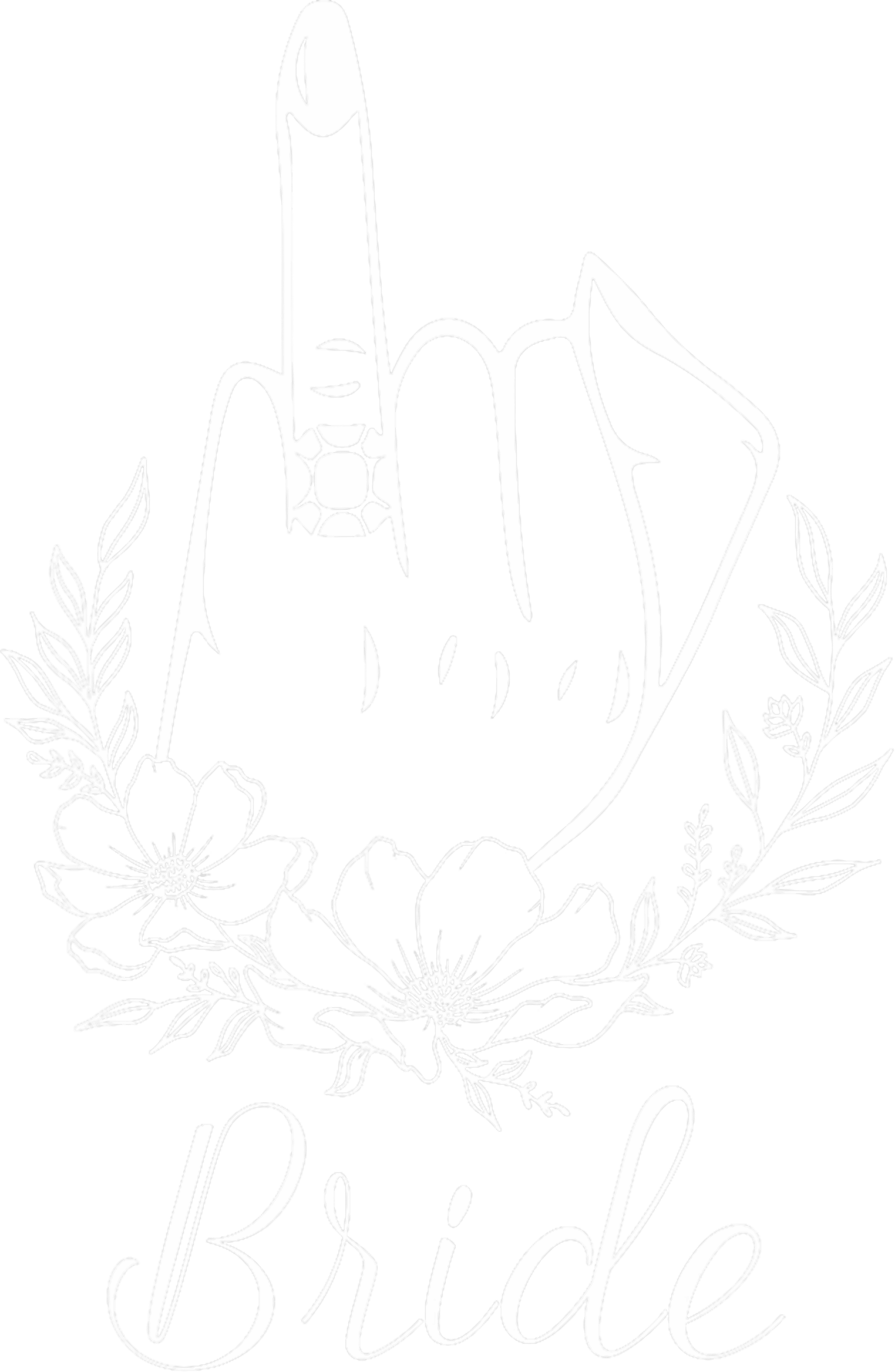 Bride Elegant Bride Ring Finger DTF Transfer