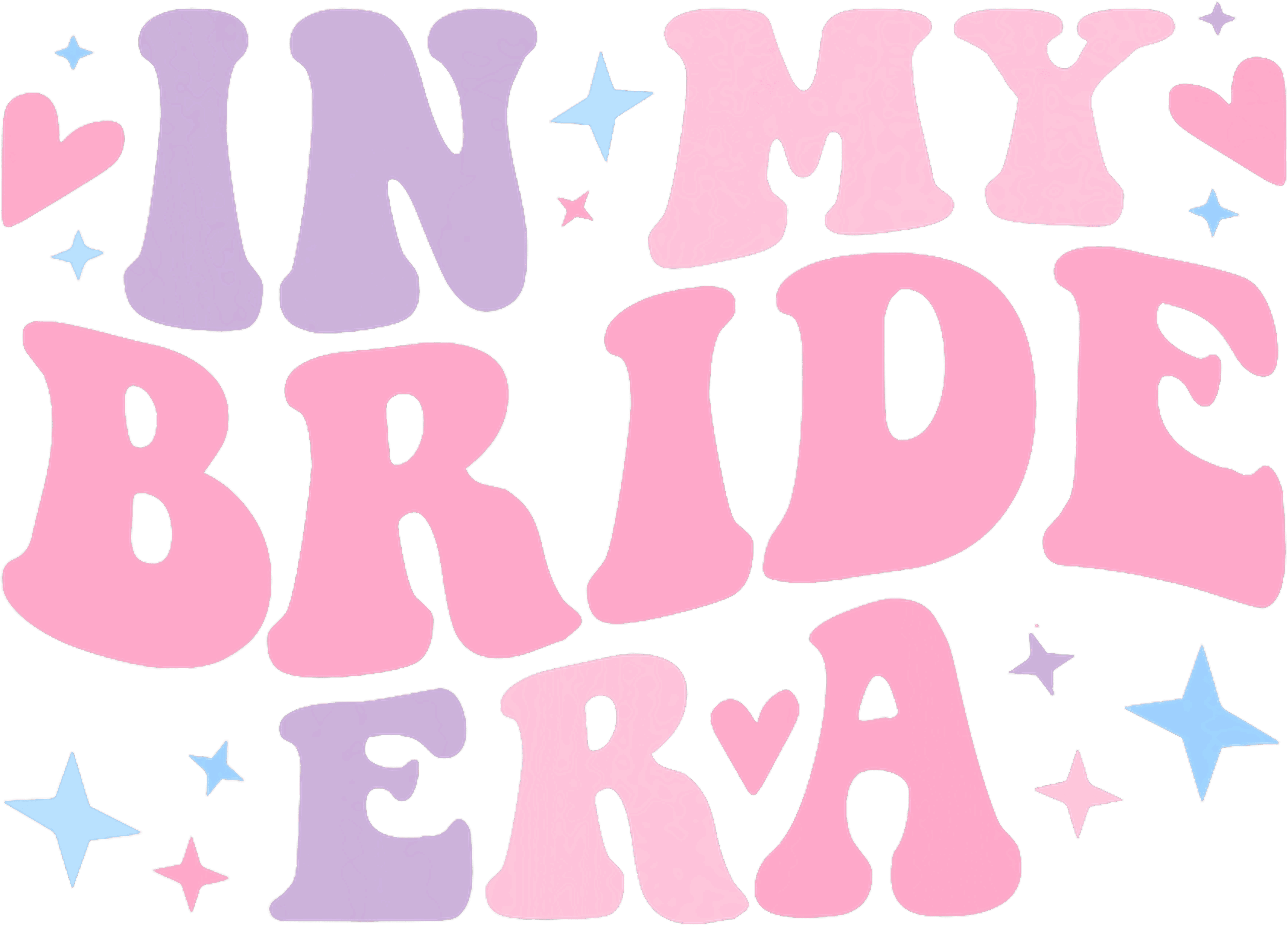 In My Bride Era Pastel Retro DTF Transfer