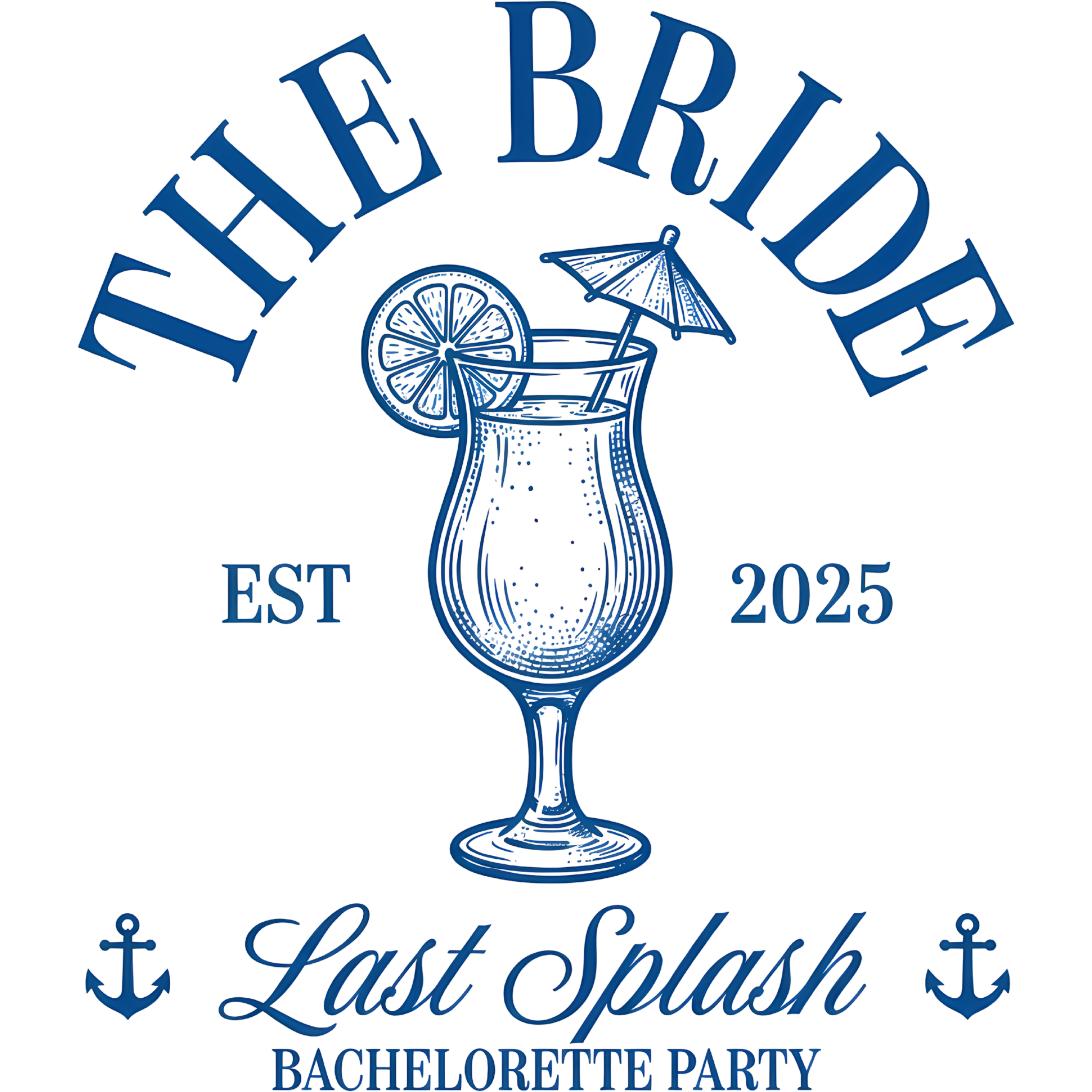 Tropical Bride Cocktail Party DTF Transfer