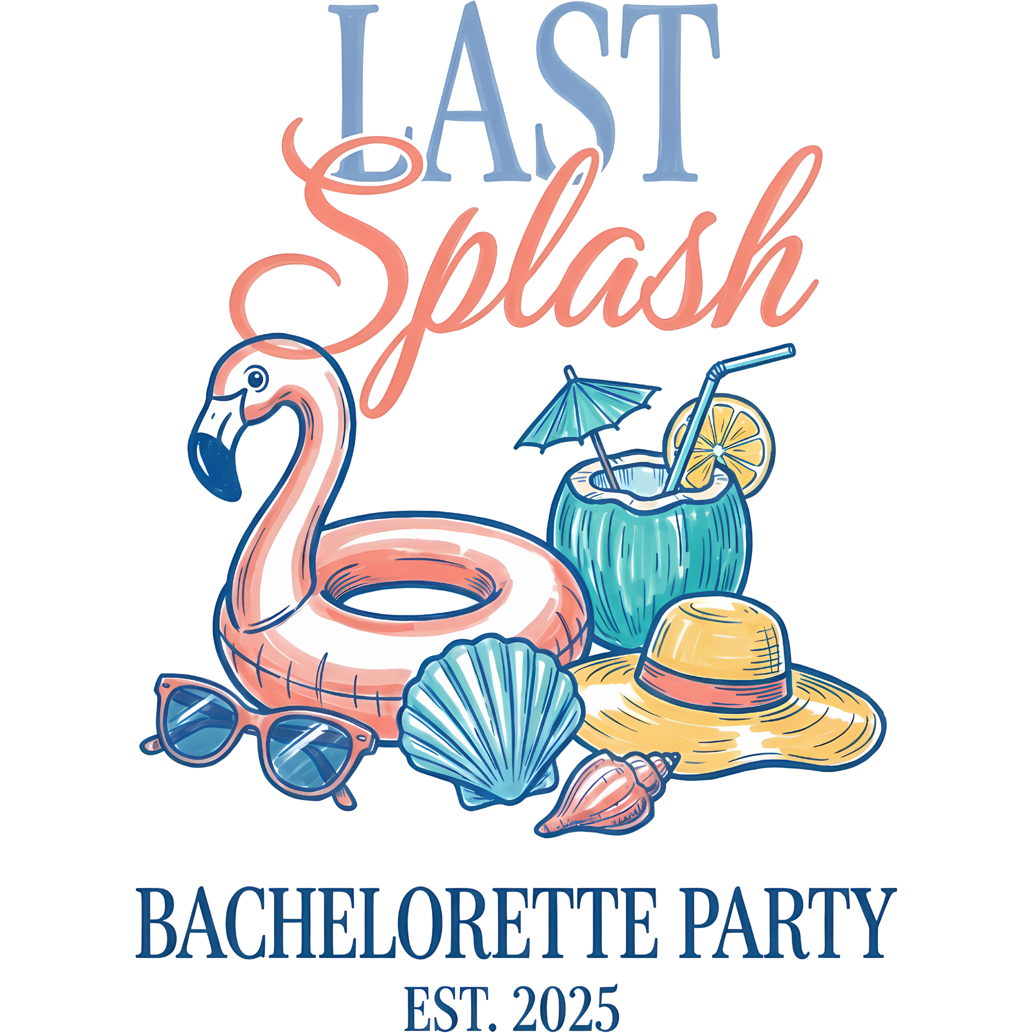 Last Splash Beach Party DTF Transfer
