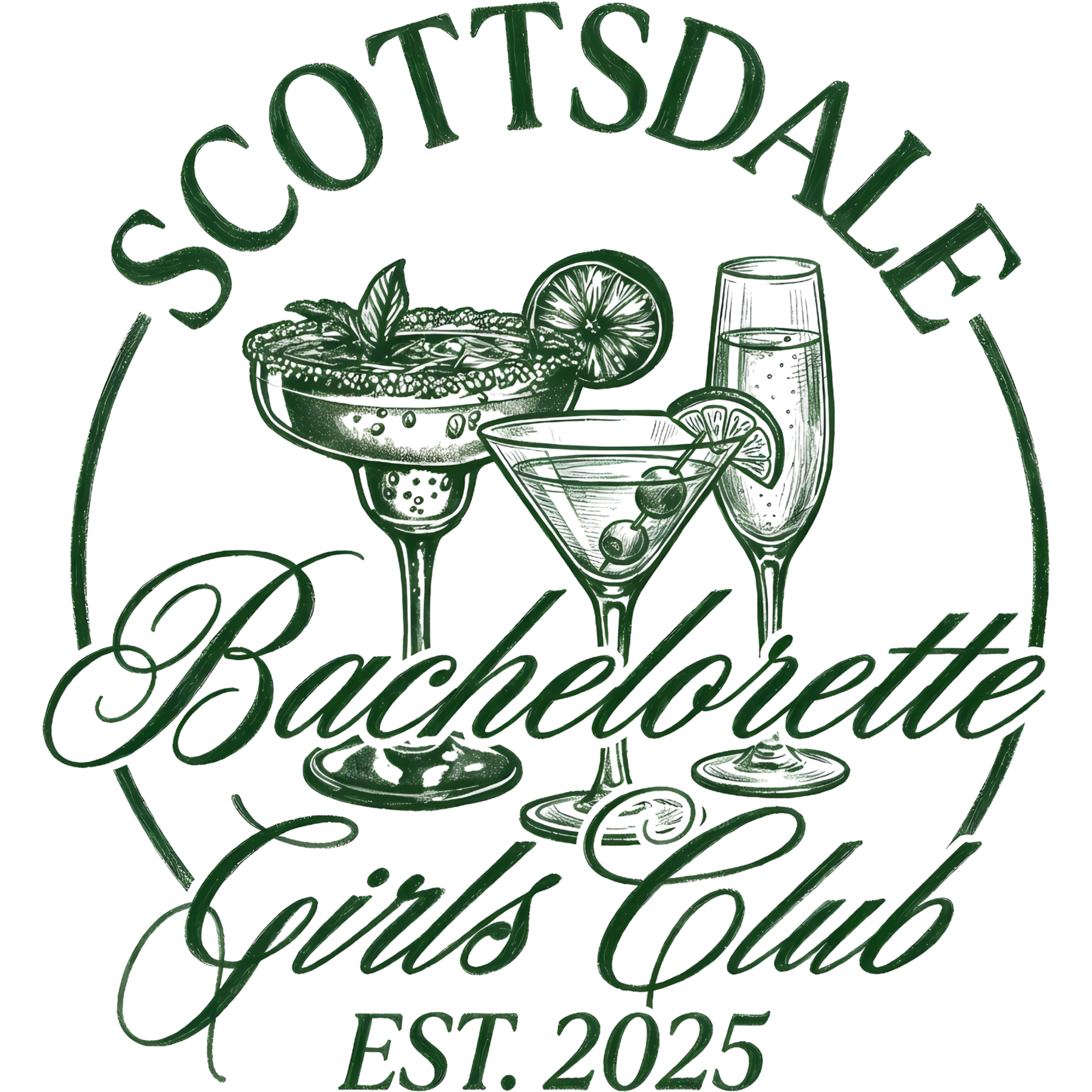 Scottsdale Girls Cocktail Club DTF Transfer