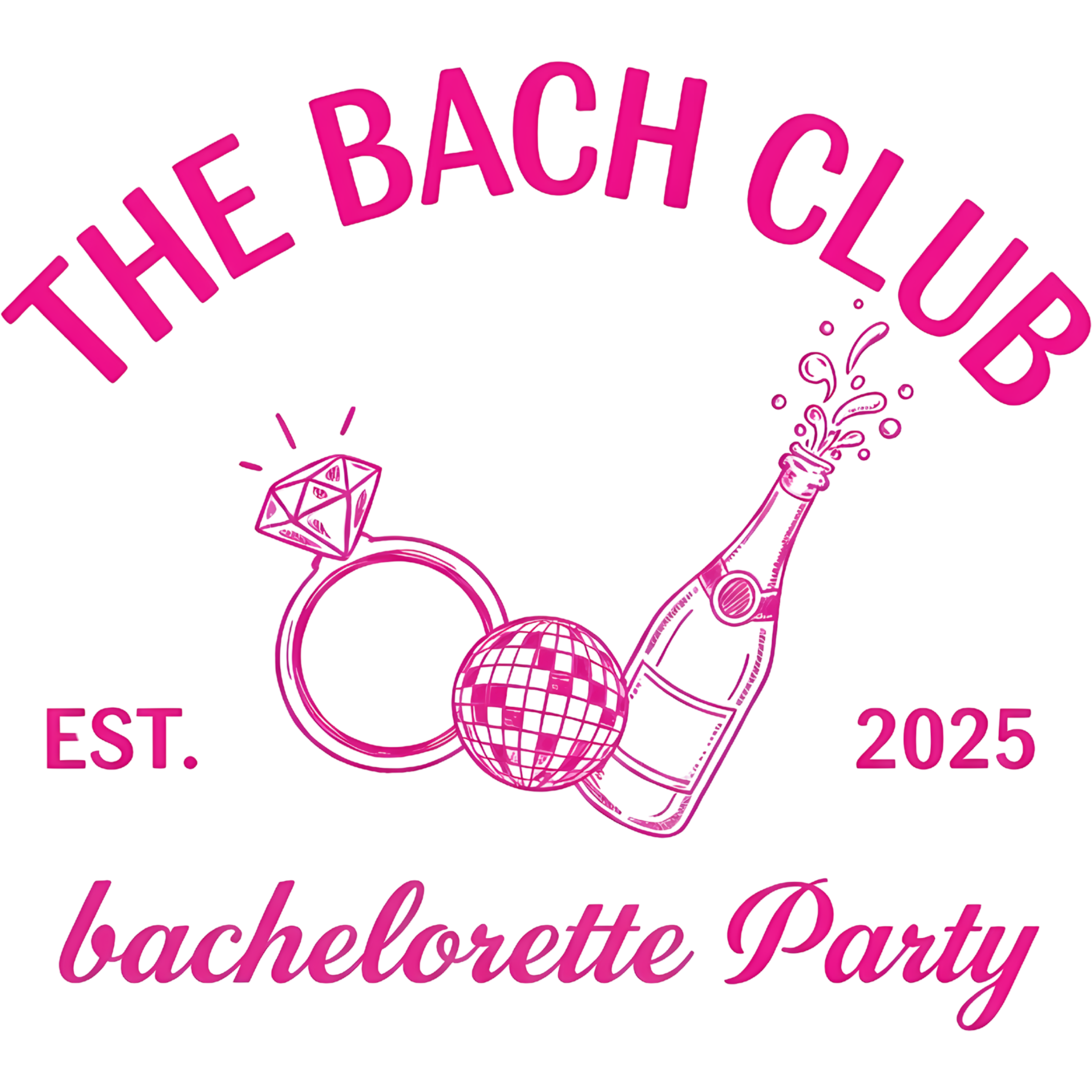Bach Club Disco Celebration DTF Transfer