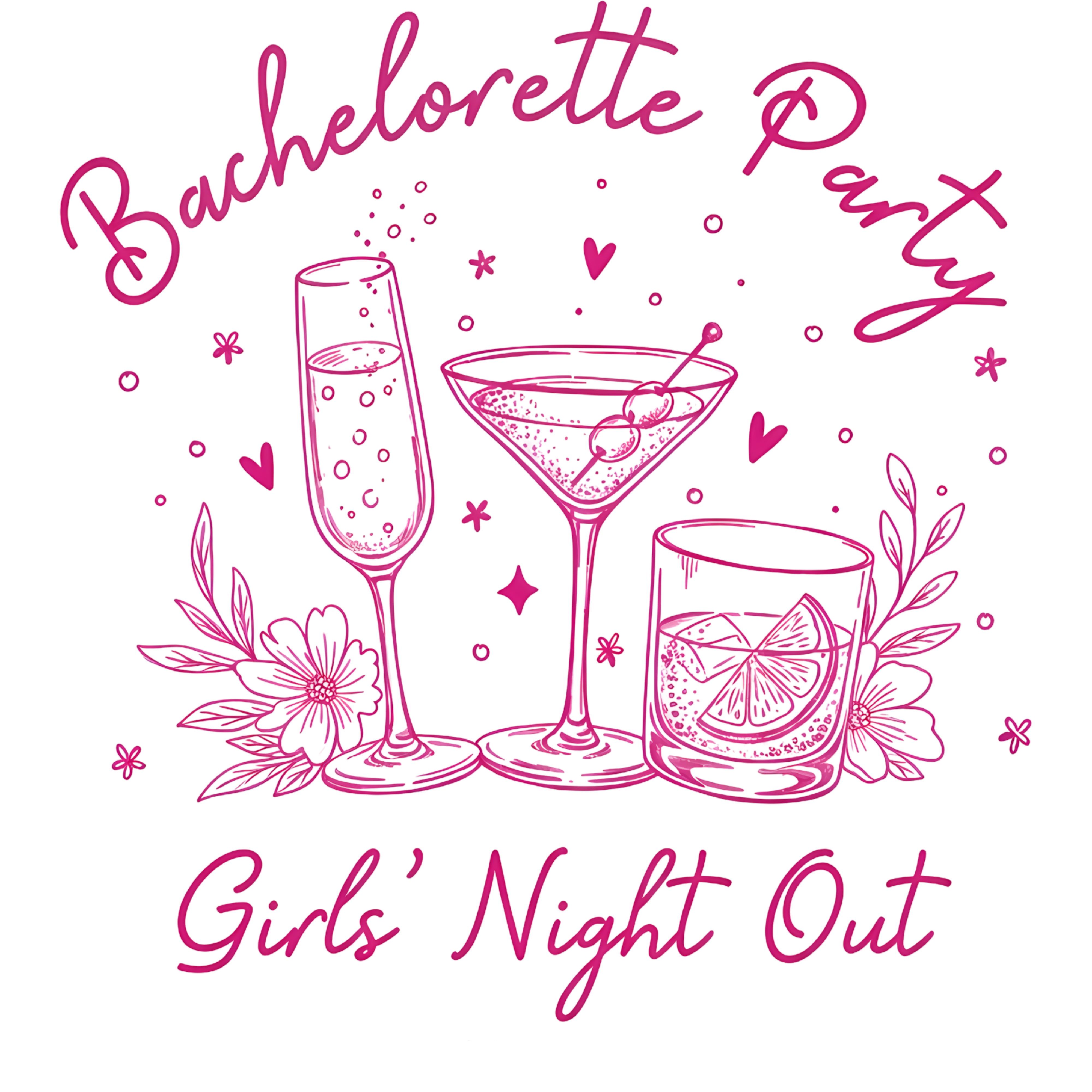 Bachelorette Girls Night Out DTF Transfer