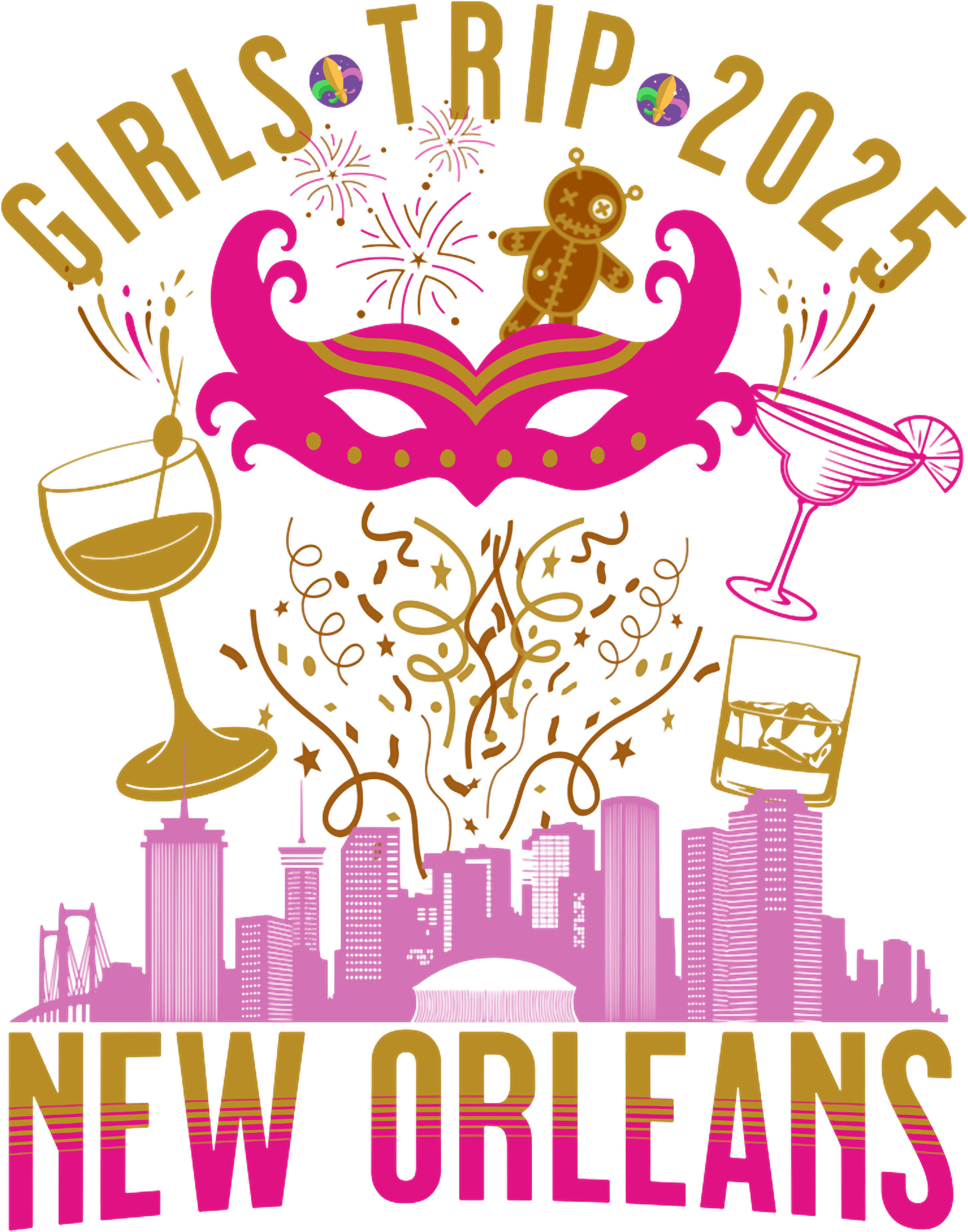 Girls Trip 2025 New Orleans DTF Transfer