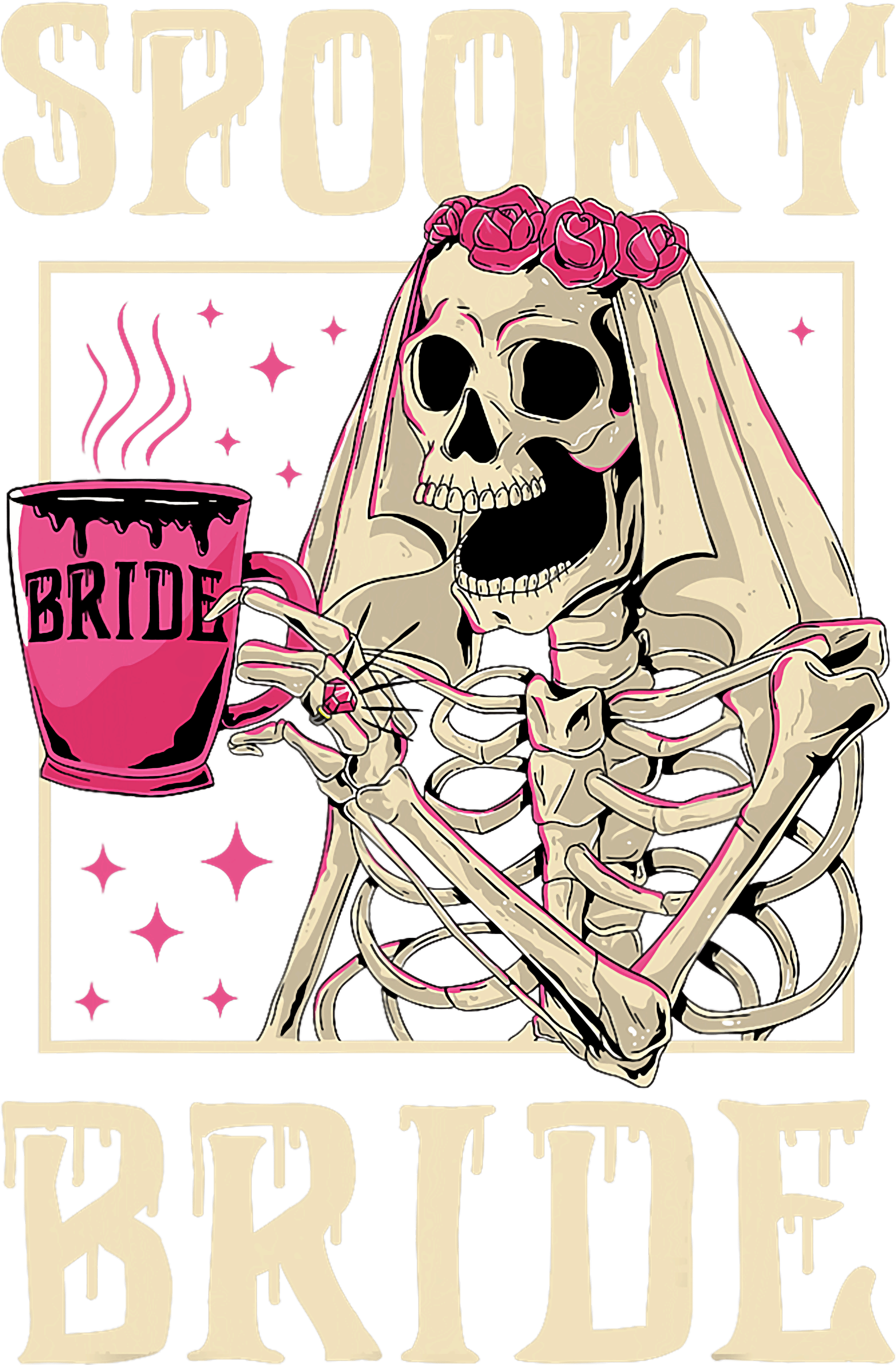 Spooky Bride Skeleton Bride DTF Transfer