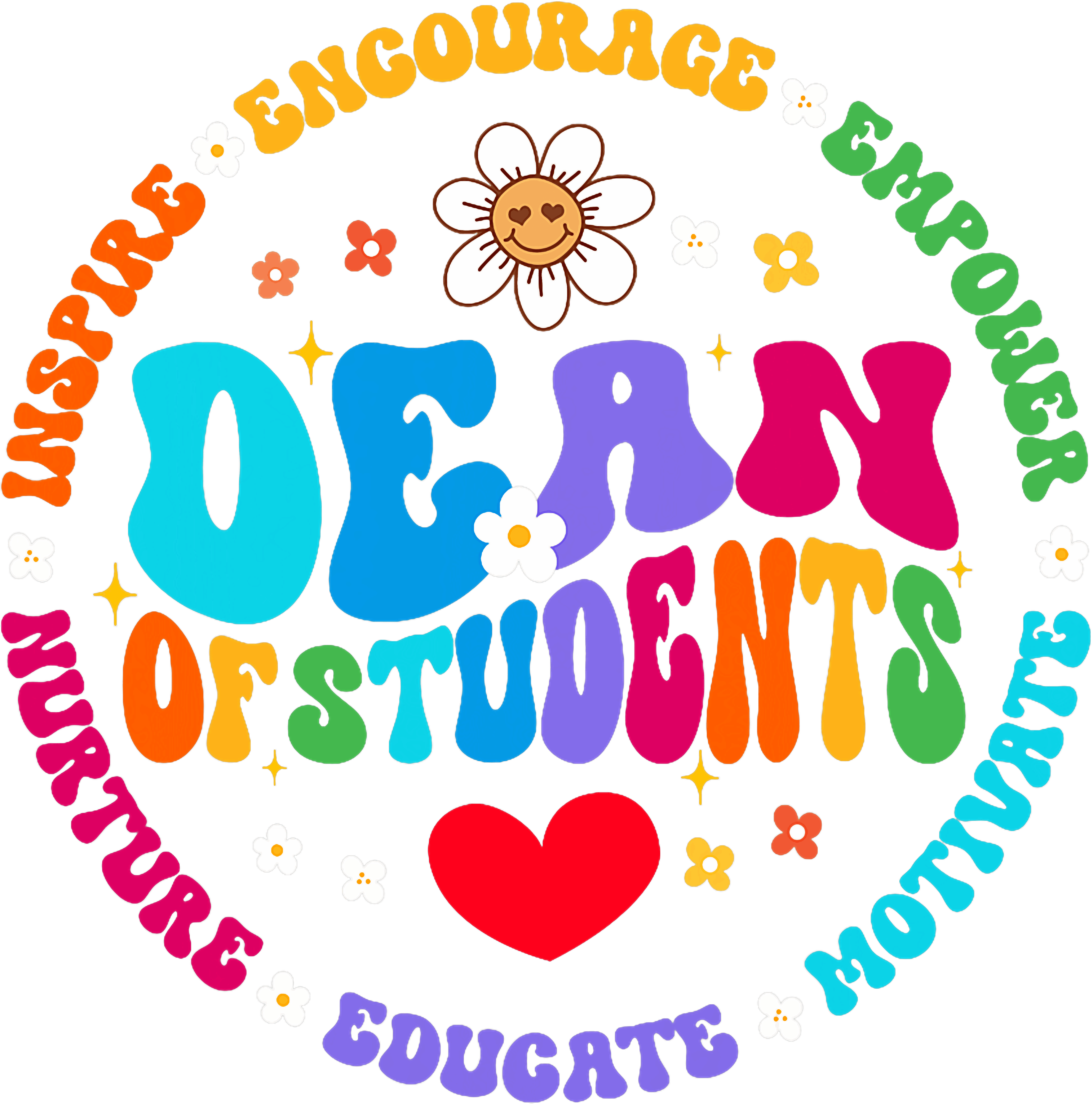 Groovy Dean Of Students DTF Transfer