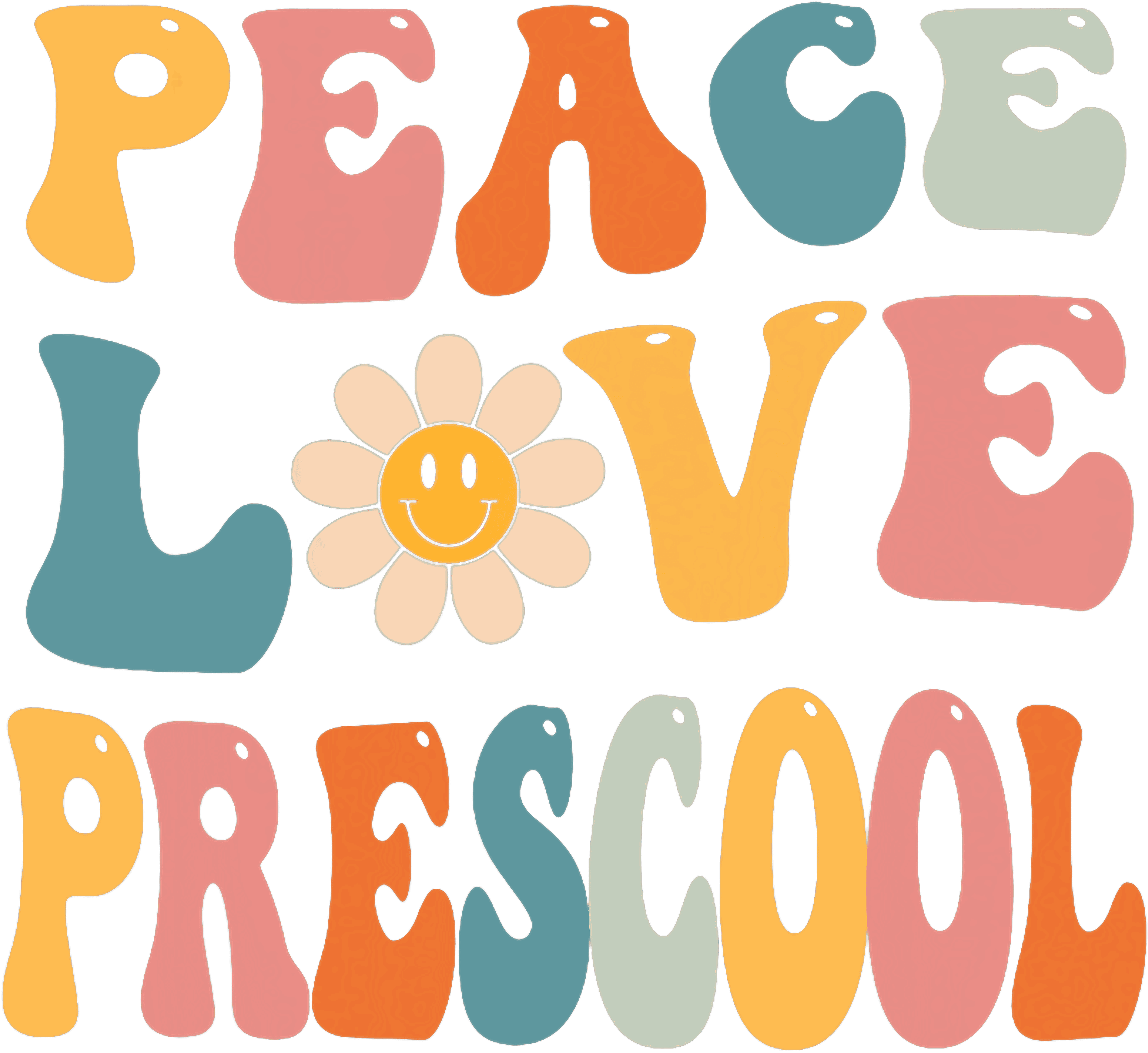 Retro Preschool Vibes DTF Transfer