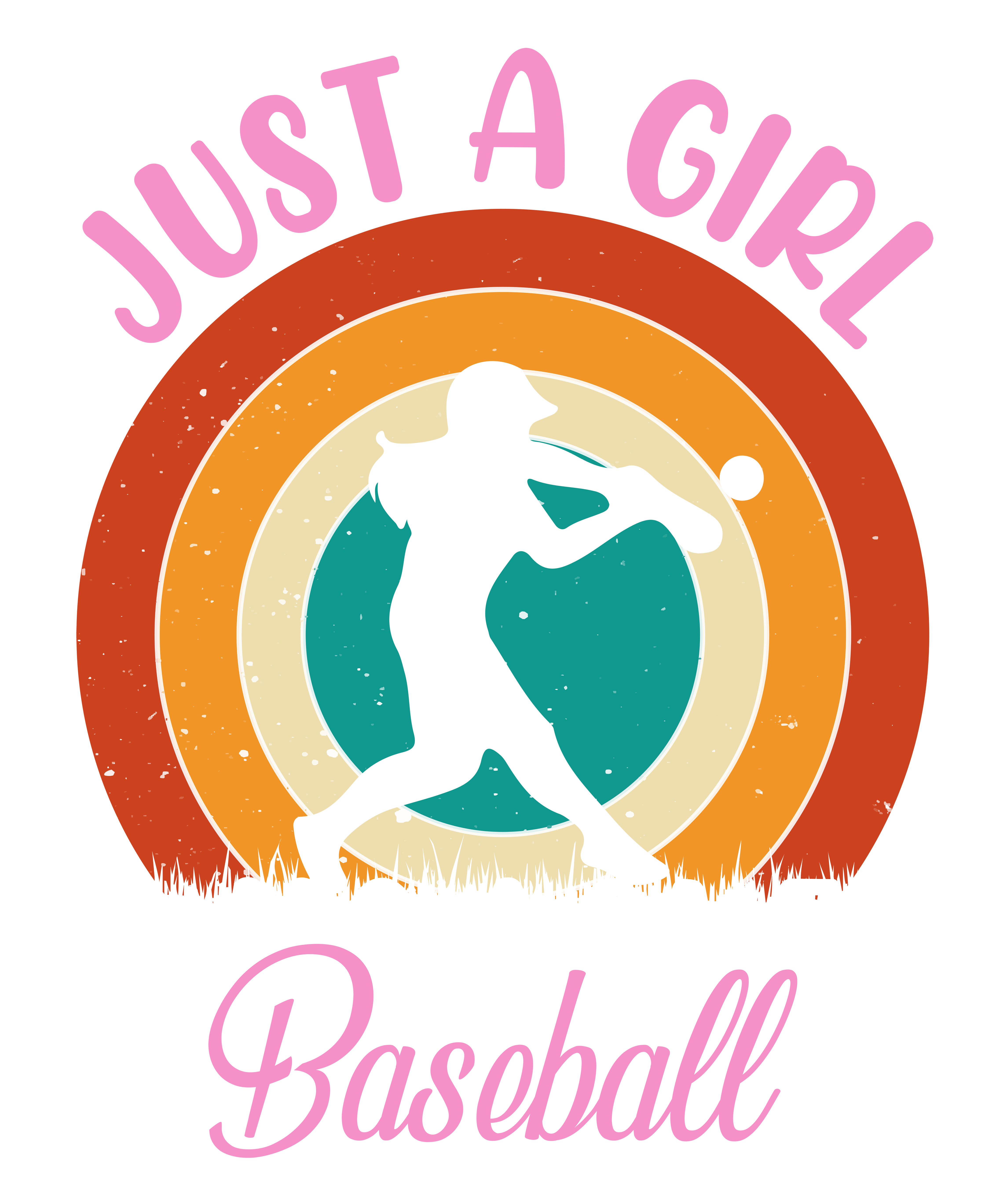 Just A Girl Who Loves Baseball DTF Transfer