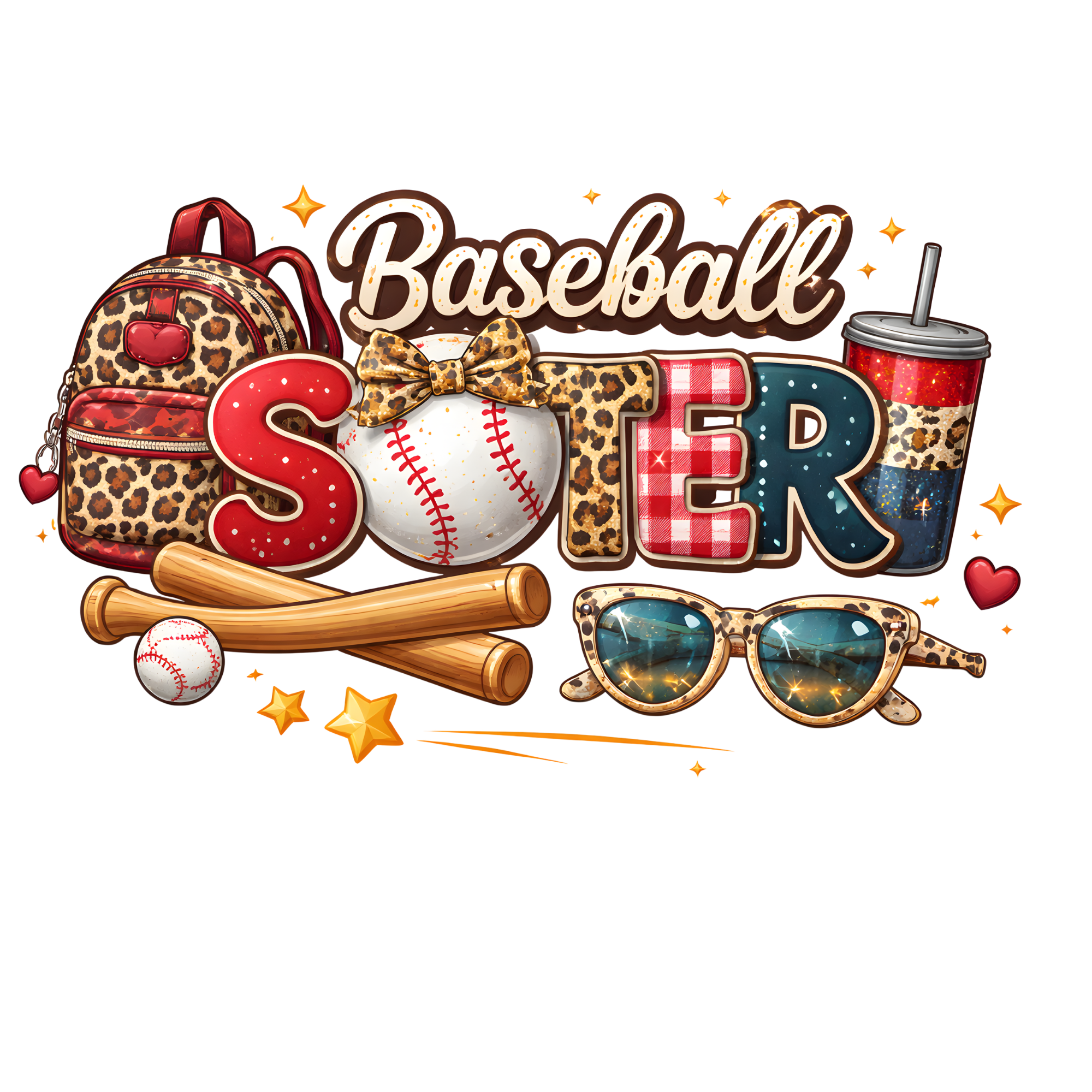 Baseball Sister DTF Transfer