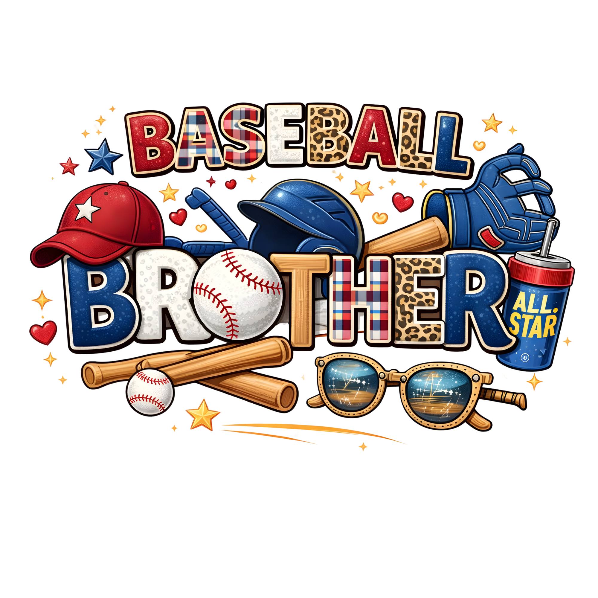 Baseball Brother DTF Transfer
