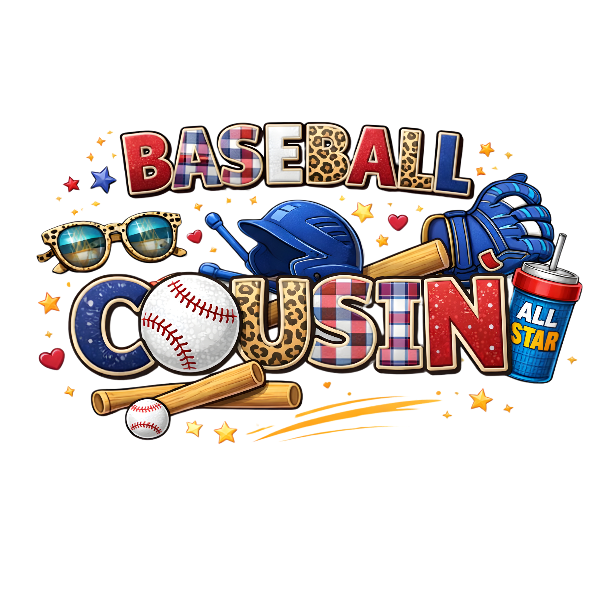 Baseball Cousin DTF Transfer