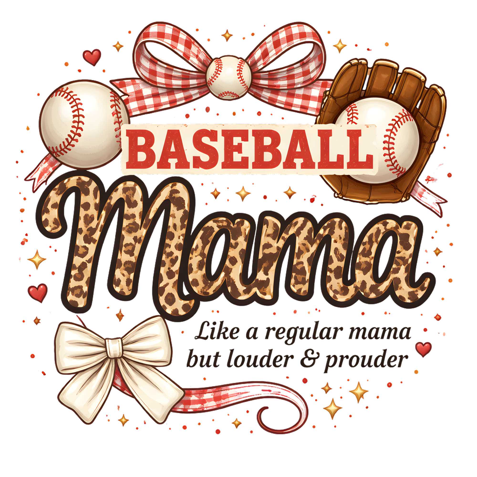 Proud Baseball Mama DTF Transfer