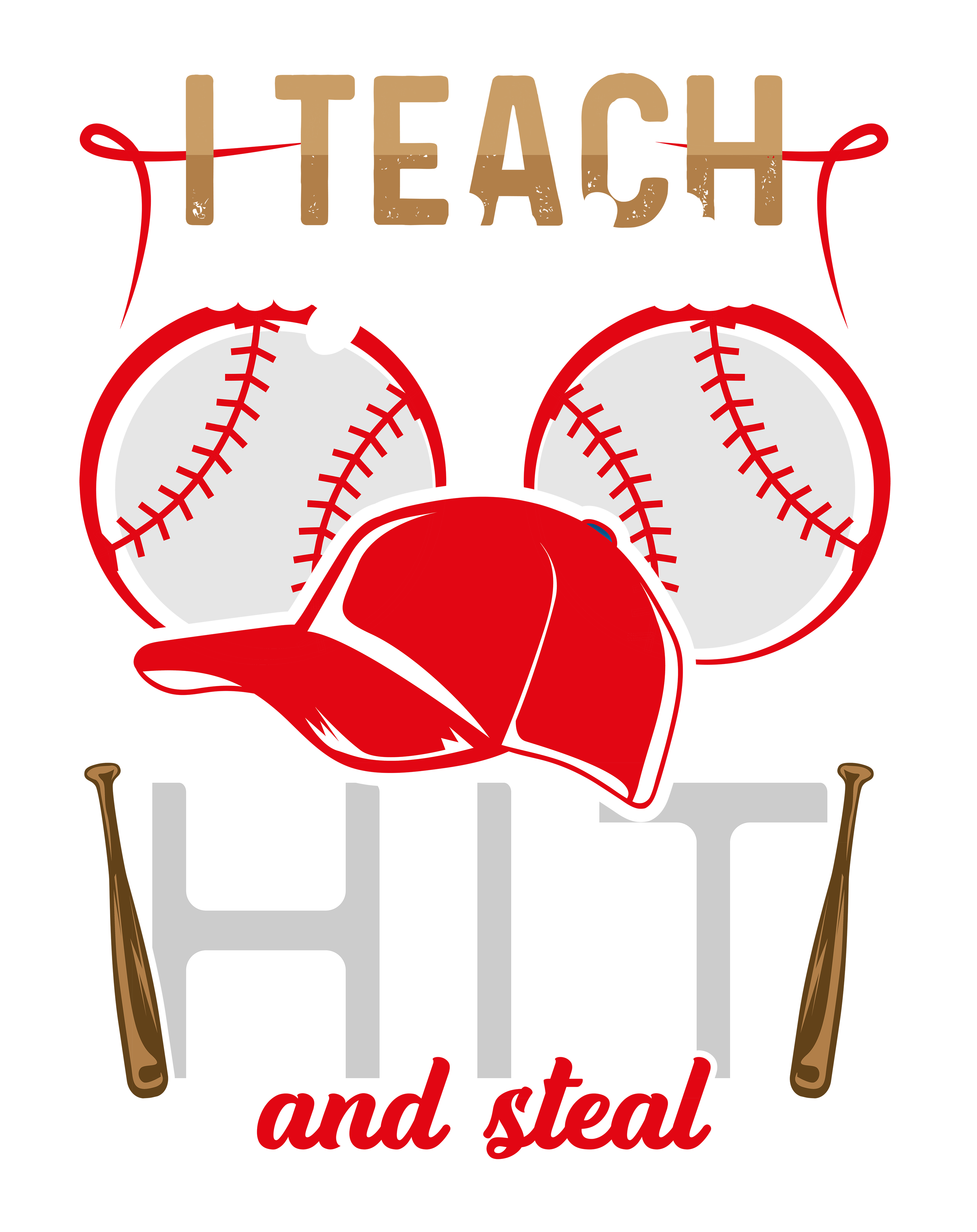 Teach Kids Baseball Skills DTF Transfer