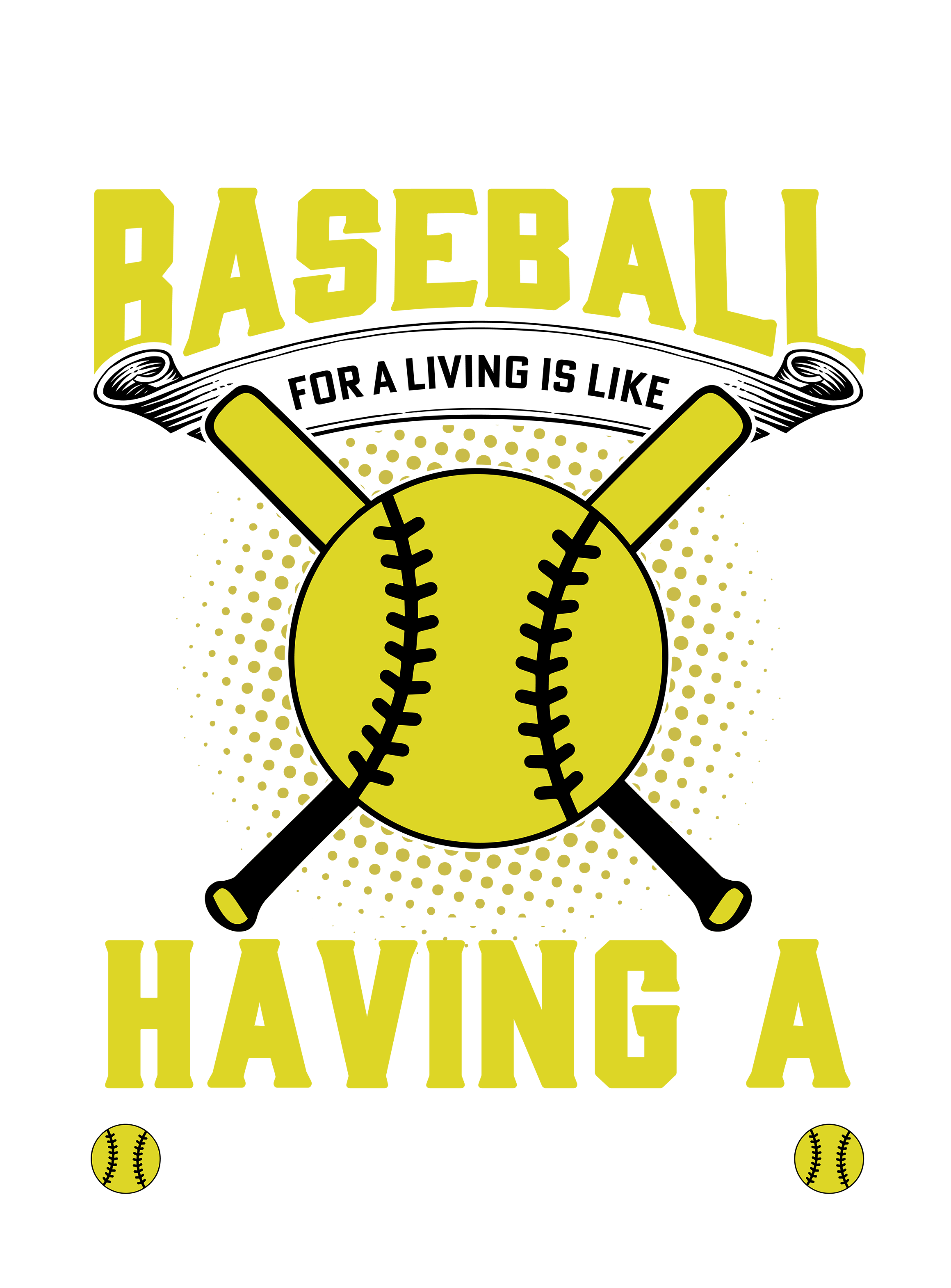 Baseball Life Philosophy DTF Transfer