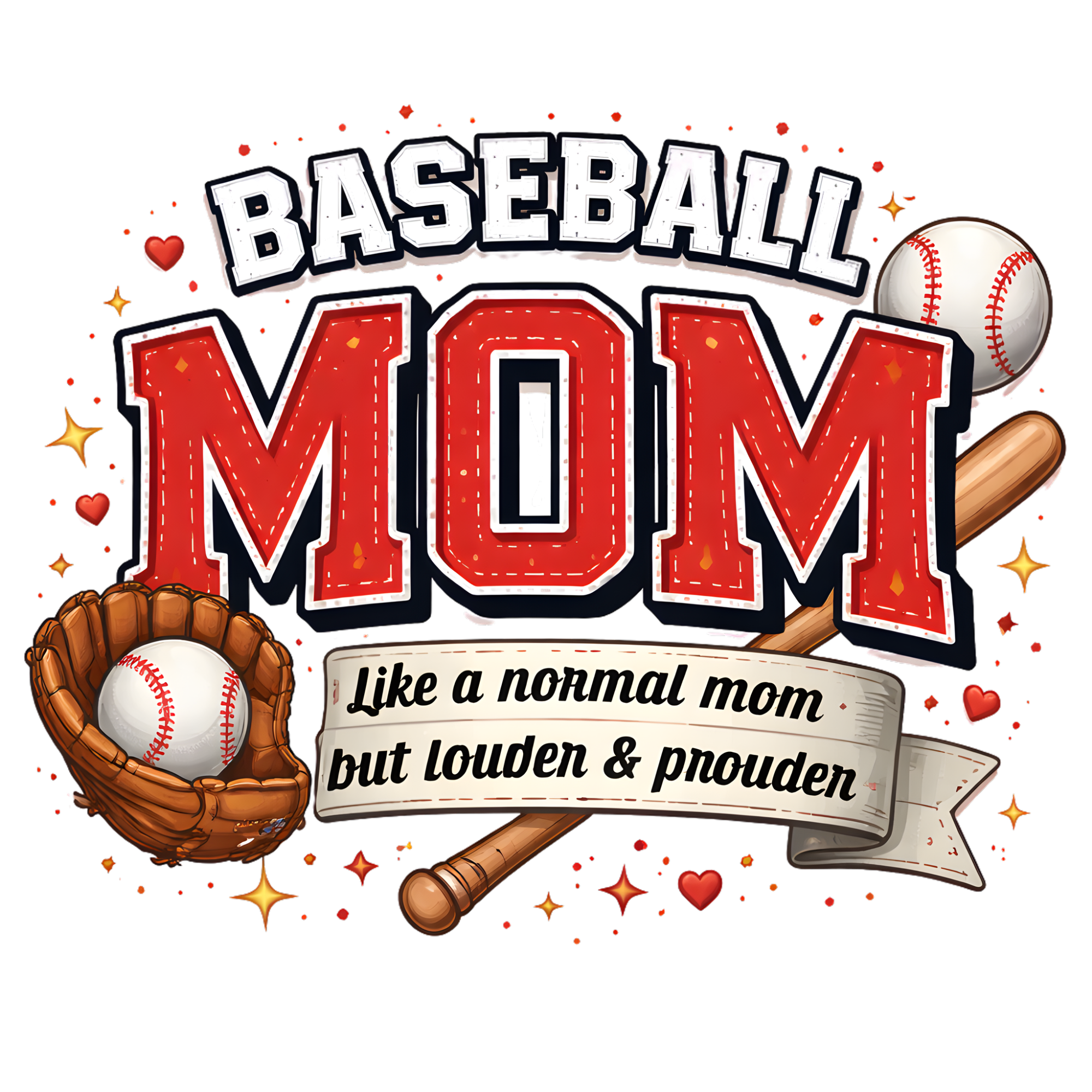 Proud Baseball Mom DTF Transfer