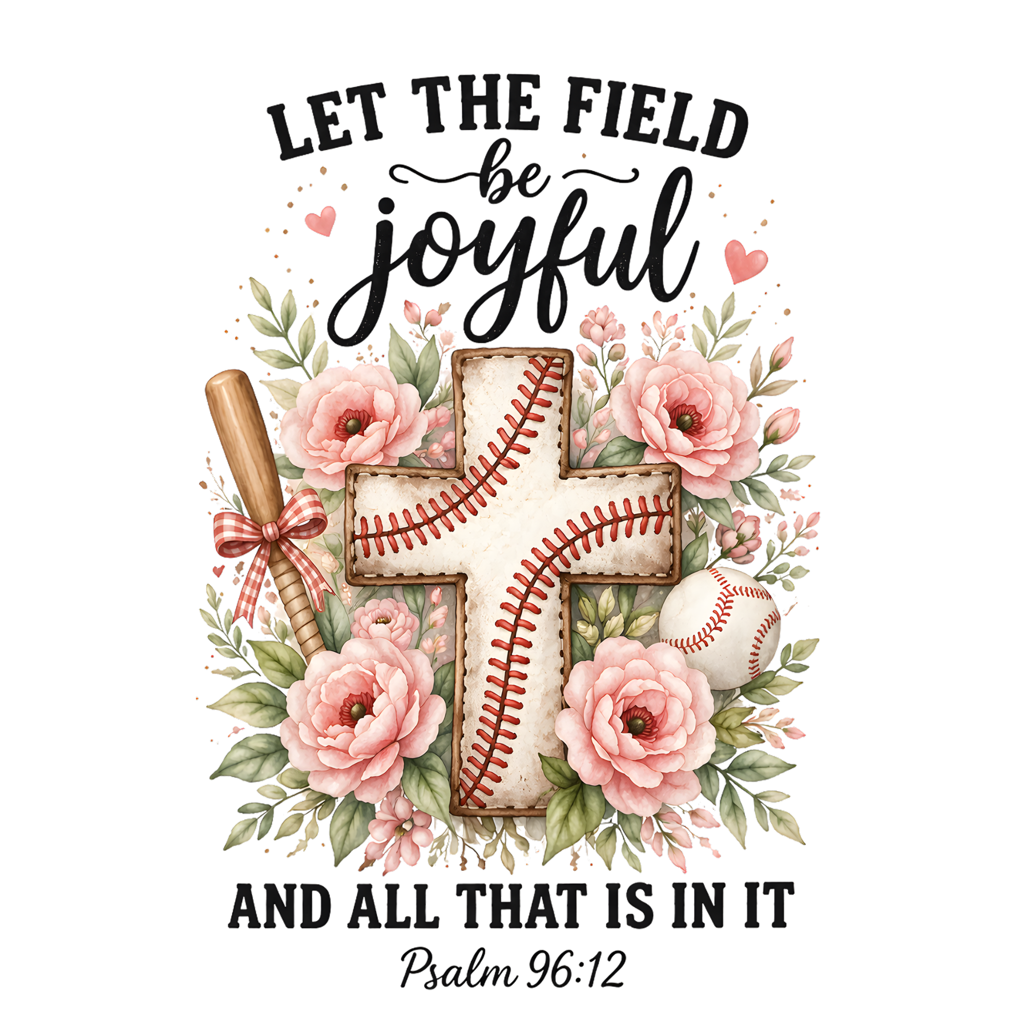 Joyful Baseball Faith DTF Transfer