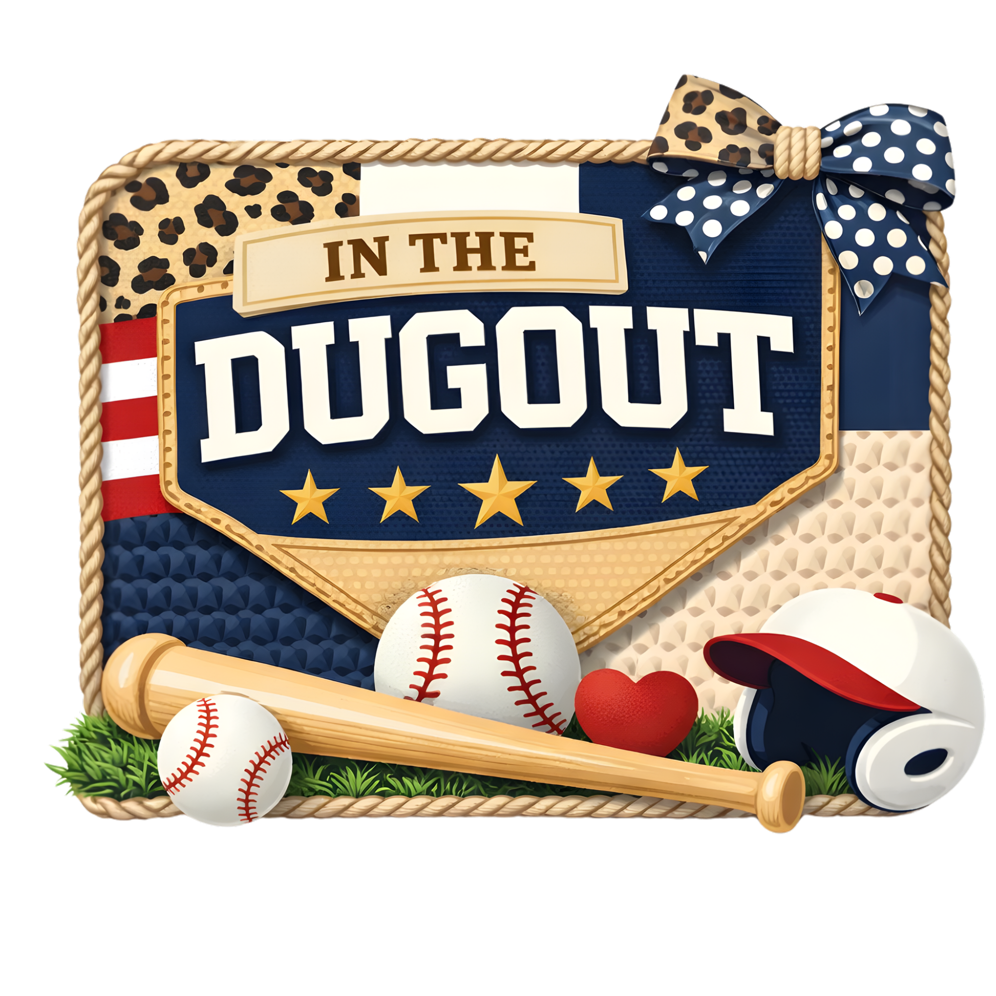 Baseball Dugout DTF Transfer