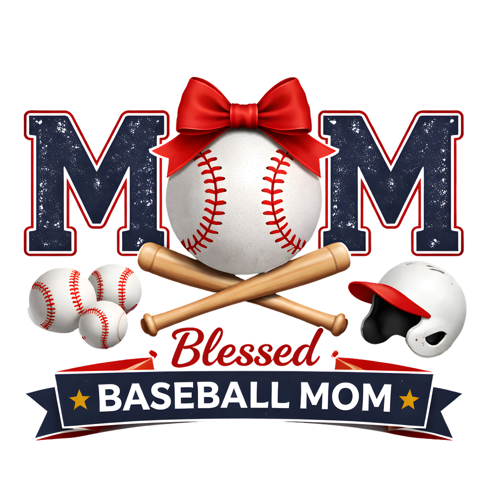 Blessed Baseball Mom DTF Transfer
