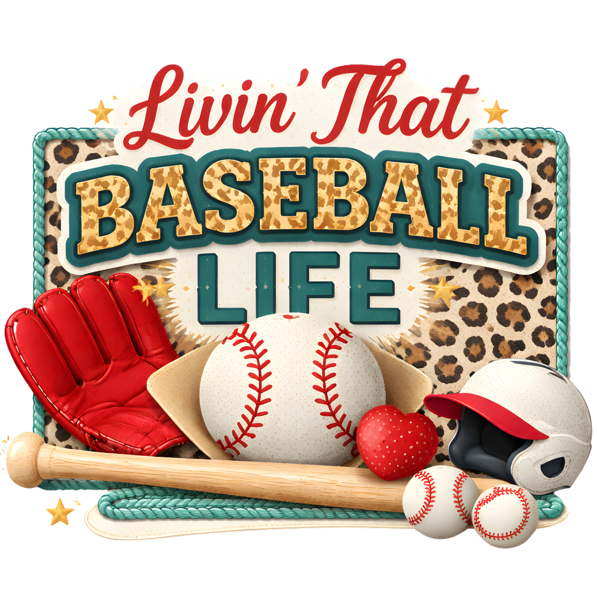 Baseball Life DTF Transfer