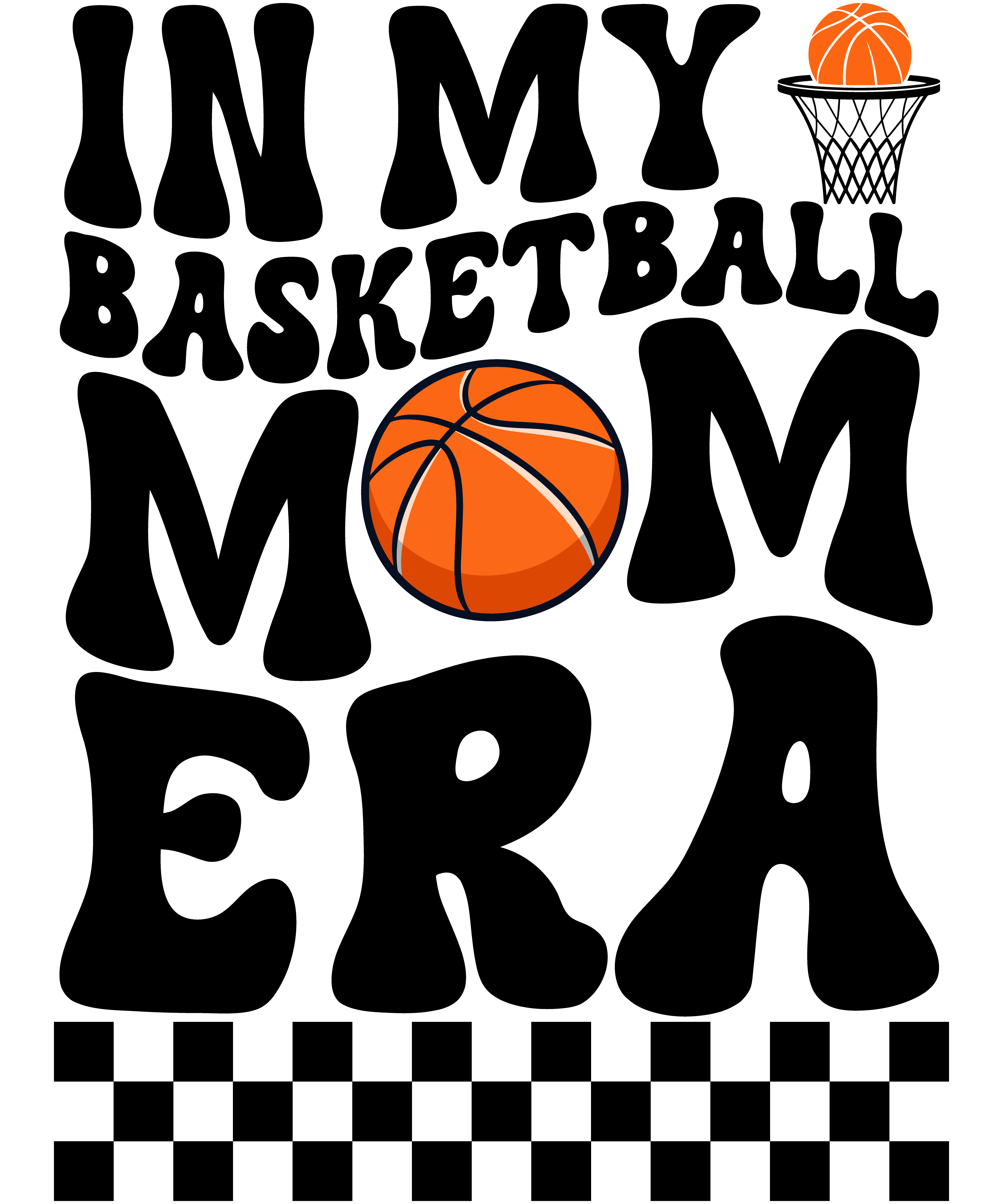 Classic Basketball Hoop DTF Transfer
