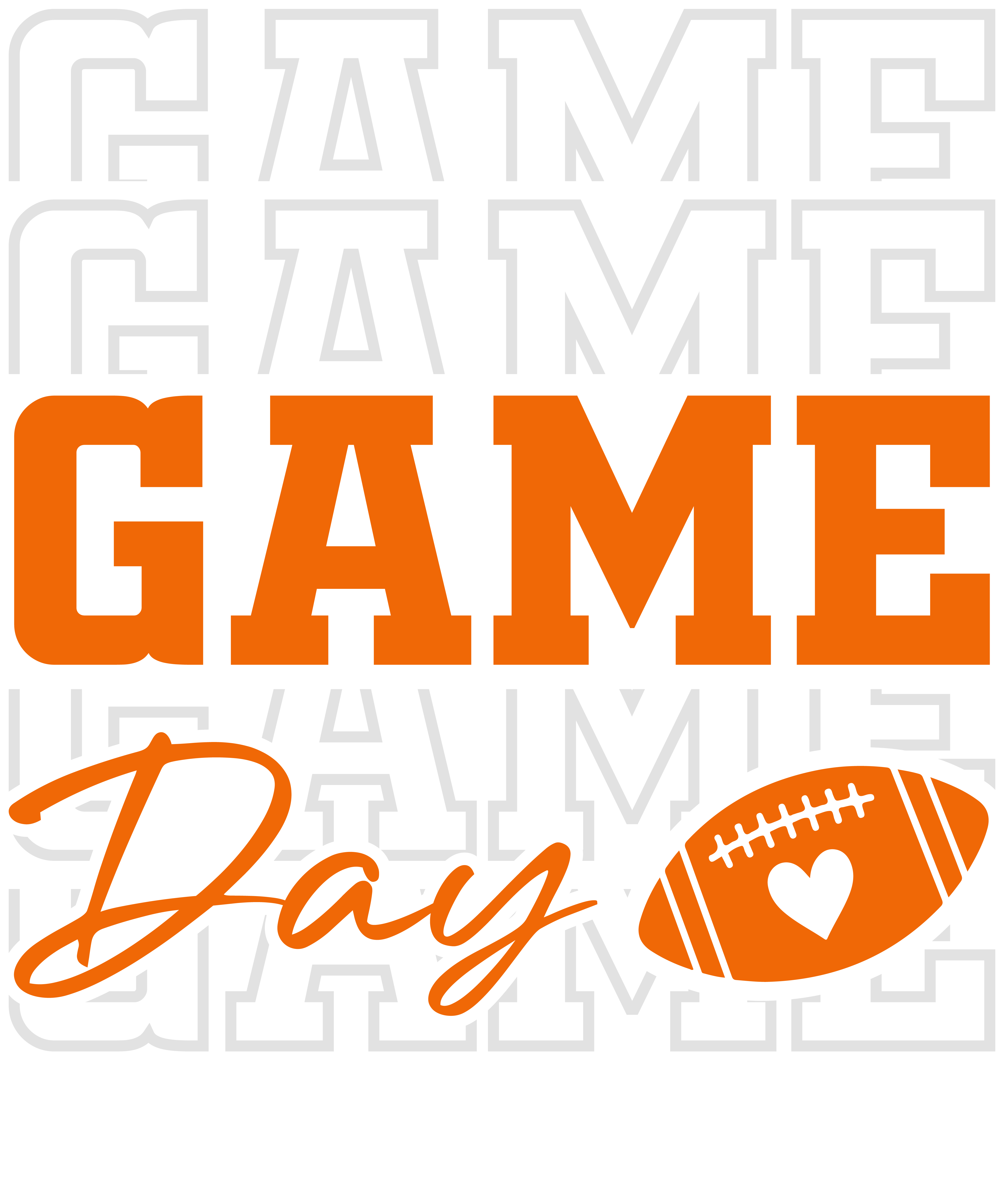 Game Day DTF Transfer