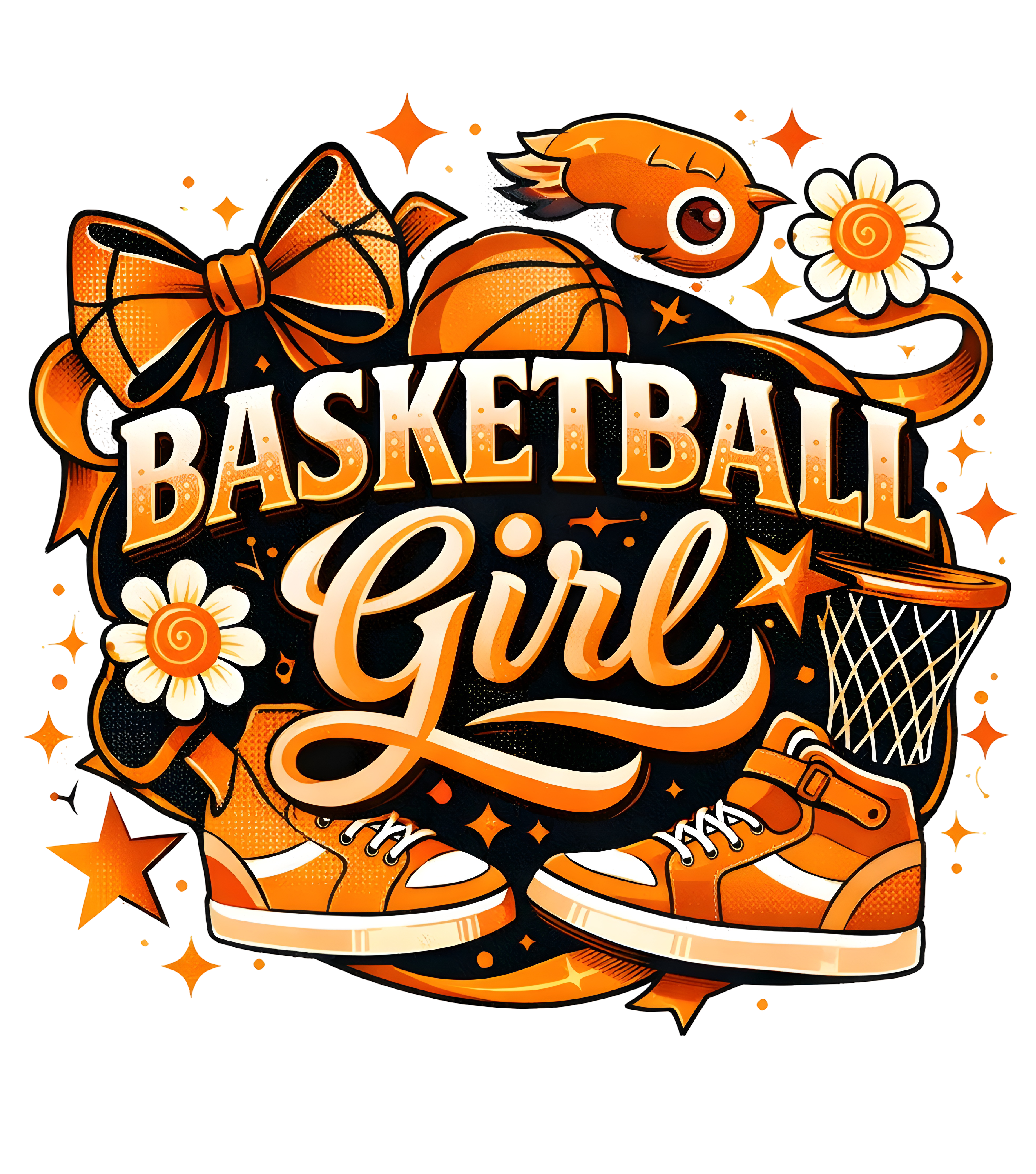 Basketball Girl Game Day DTF Transfer