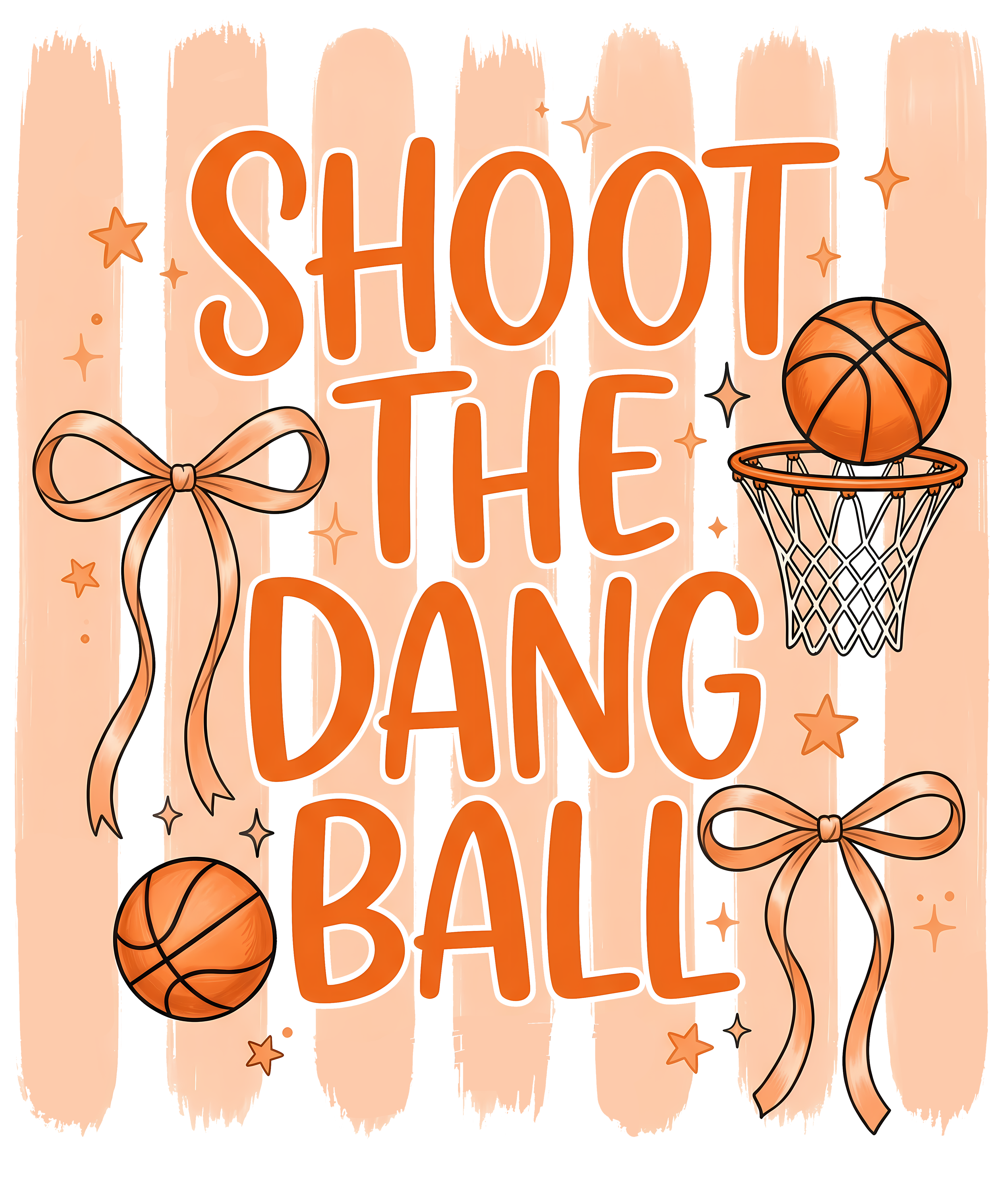 Shoot The Basketball DTF Transfer