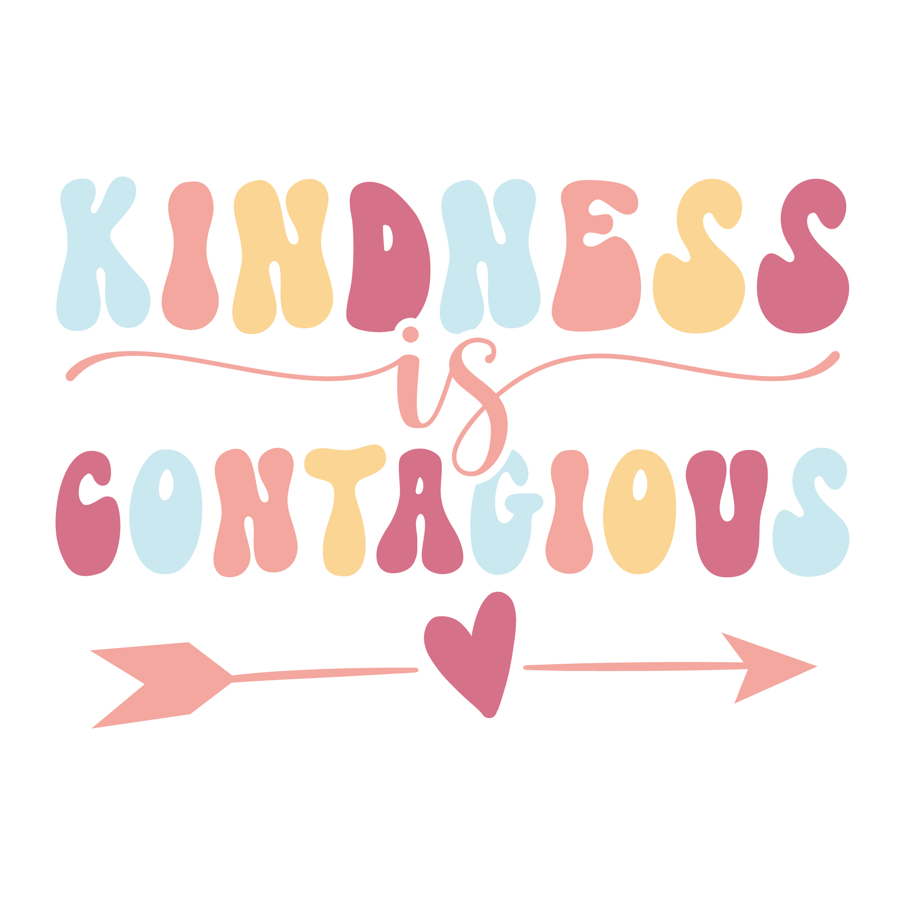 Kindness Is Contagious DTF Transfer