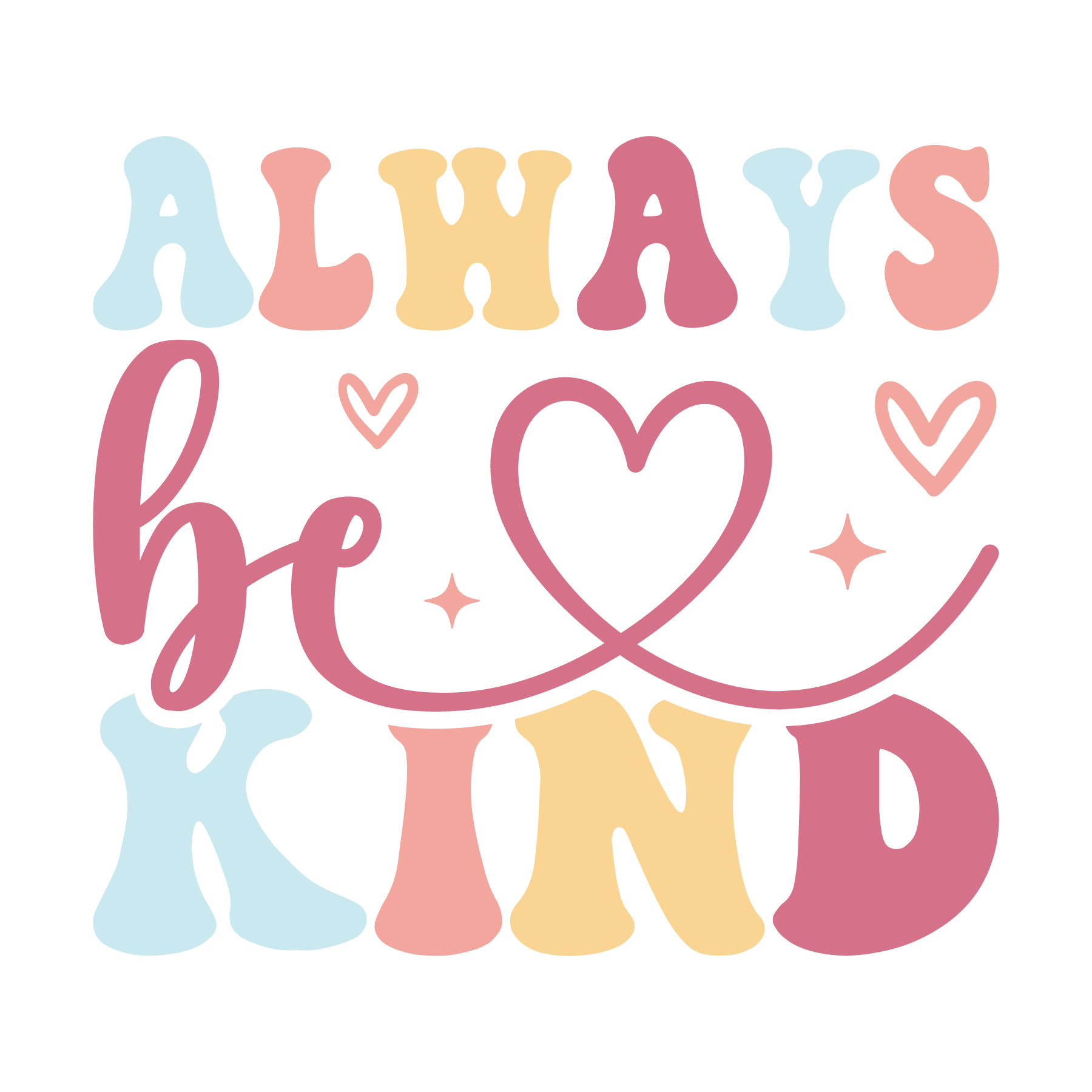 Always Be Kind DTF Transfer